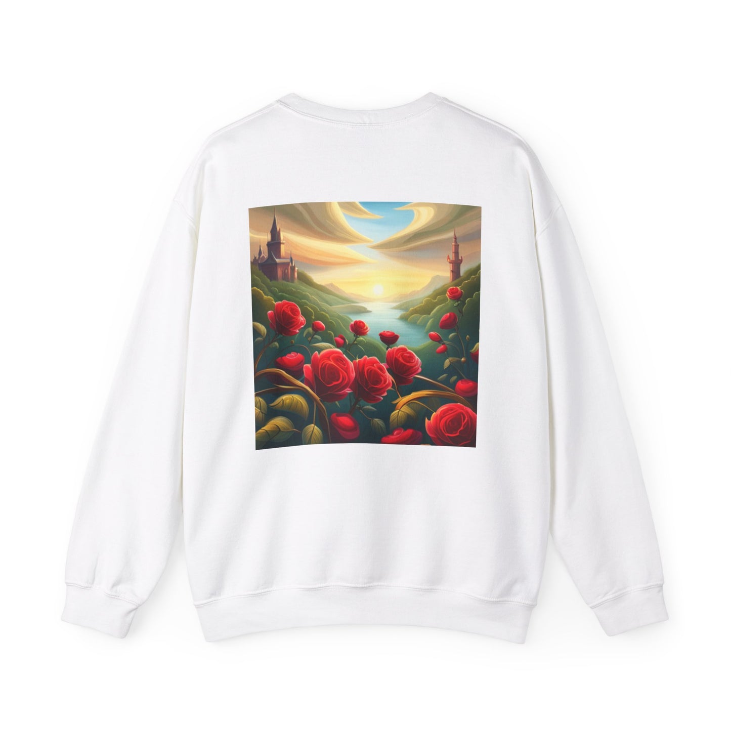 Far Away Fairytales Unisex Heavy Blend™ Crewneck Sweatshirt, Cozy Winter Wear, Fairytales Clothing, Storybook Fashion, Gift For Book Lovers