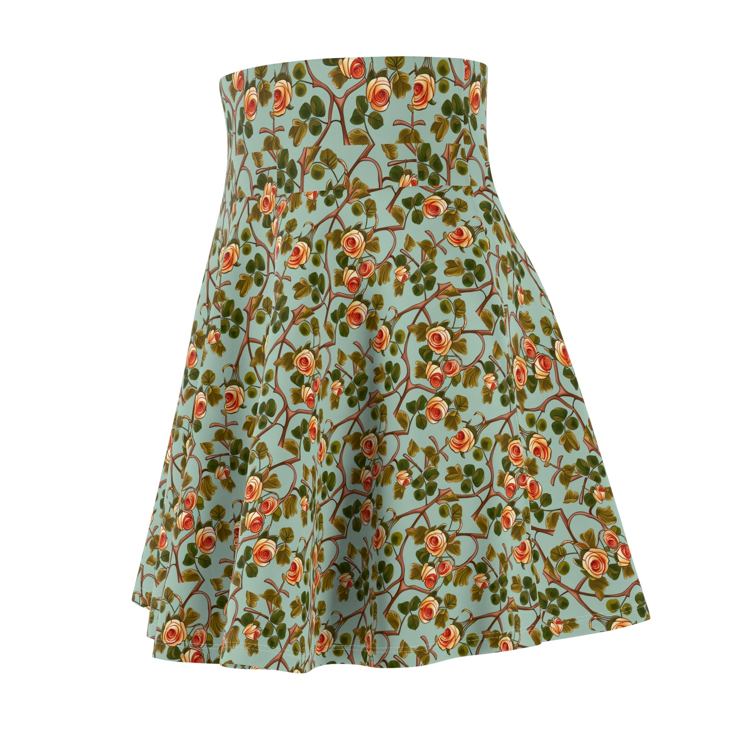 Floral Women's Skater Skirt AOP, Versatile Fit, Cozy and Soft, Casual Look