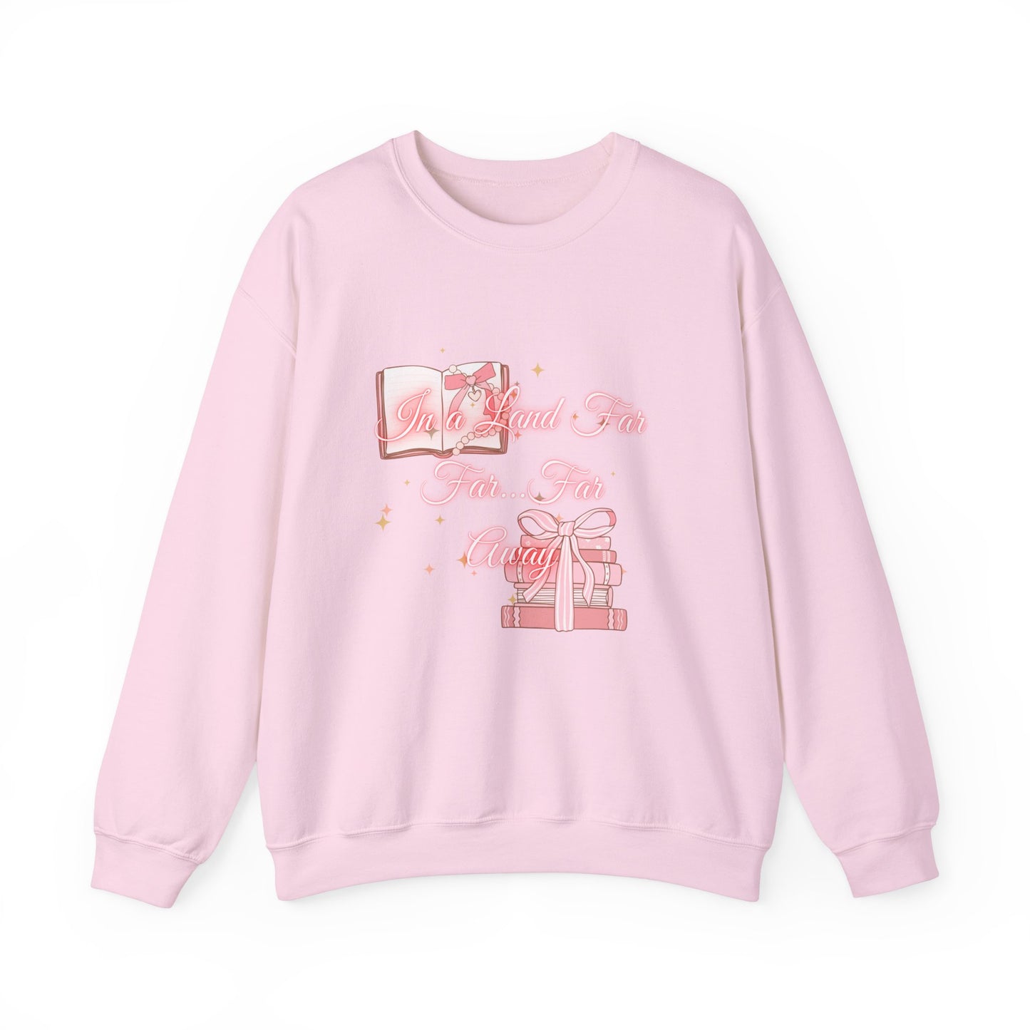 Far Away Fairytales Unisex Heavy Blend™ Crewneck Sweatshirt, Cozy Winter Wear, Fairytales Clothing, Storybook Fashion, Gift For Book Lovers