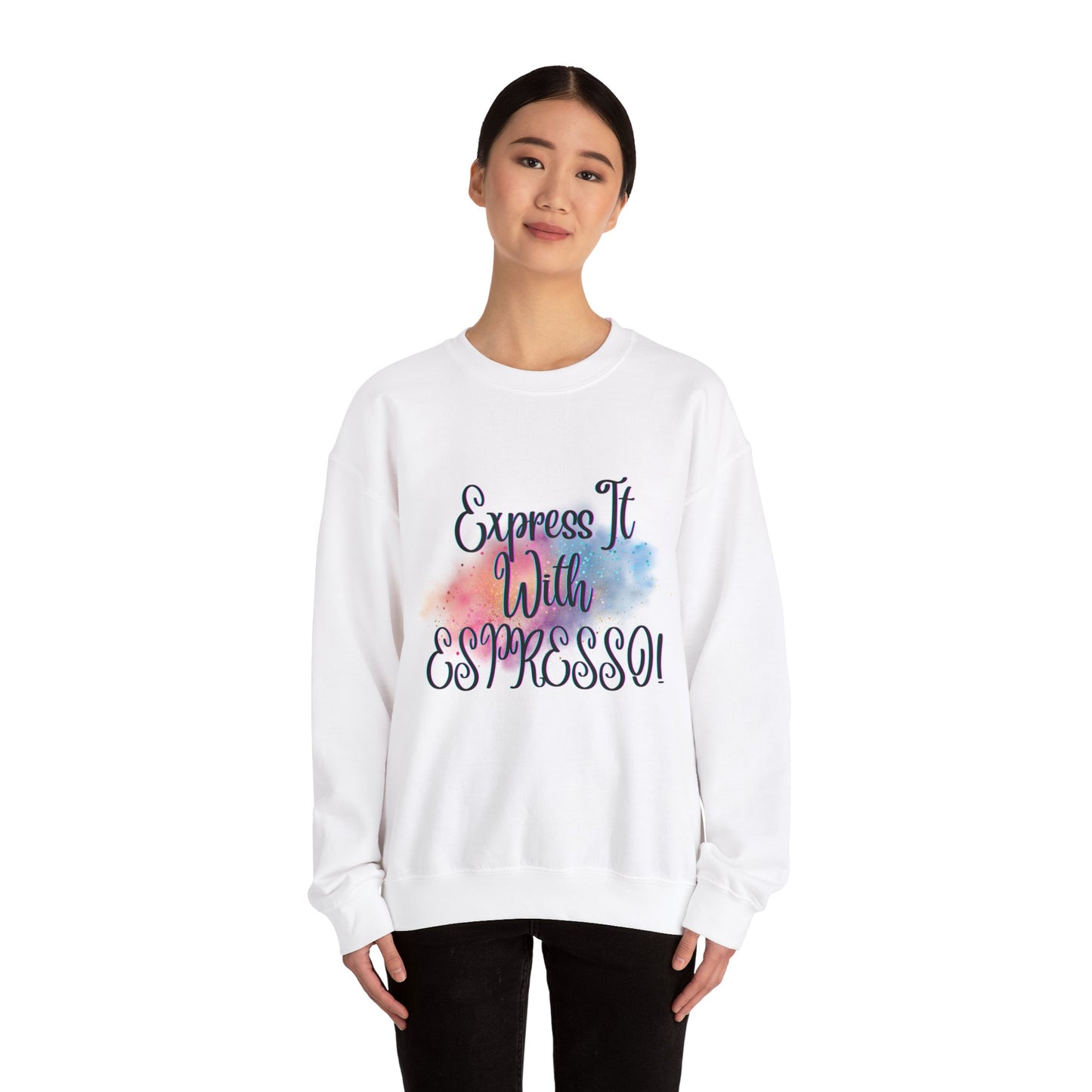Express It Espresso Unisex Heavy Blend™ Crewneck Sweatshirt