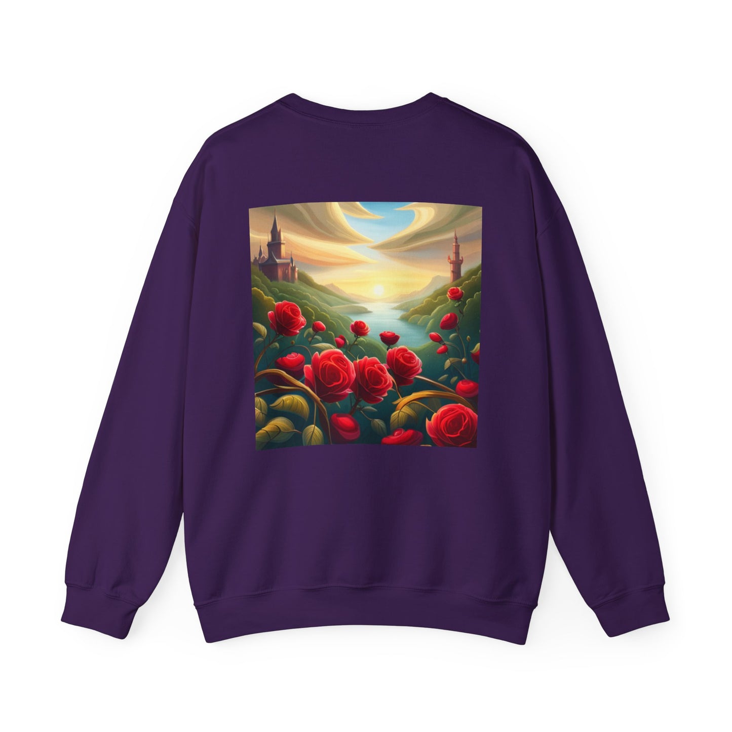 Far Away Fairytales Unisex Heavy Blend™ Crewneck Sweatshirt, Cozy Winter Wear, Fairytales Clothing, Storybook Fashion, Gift For Book Lovers