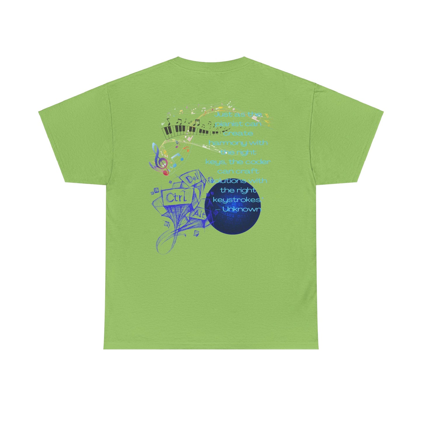 The Right Keys Unisex Tee, Pianist and Coder Gift, Music and Tech Lover Shirt, Programmer and Musician Top, Keyboardist