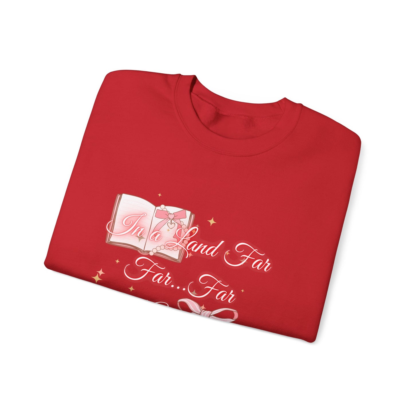 Far Away Fairytales Unisex Heavy Blend™ Crewneck Sweatshirt, Cozy Winter Wear, Fairytales Clothing, Storybook Fashion, Gift For Book Lovers