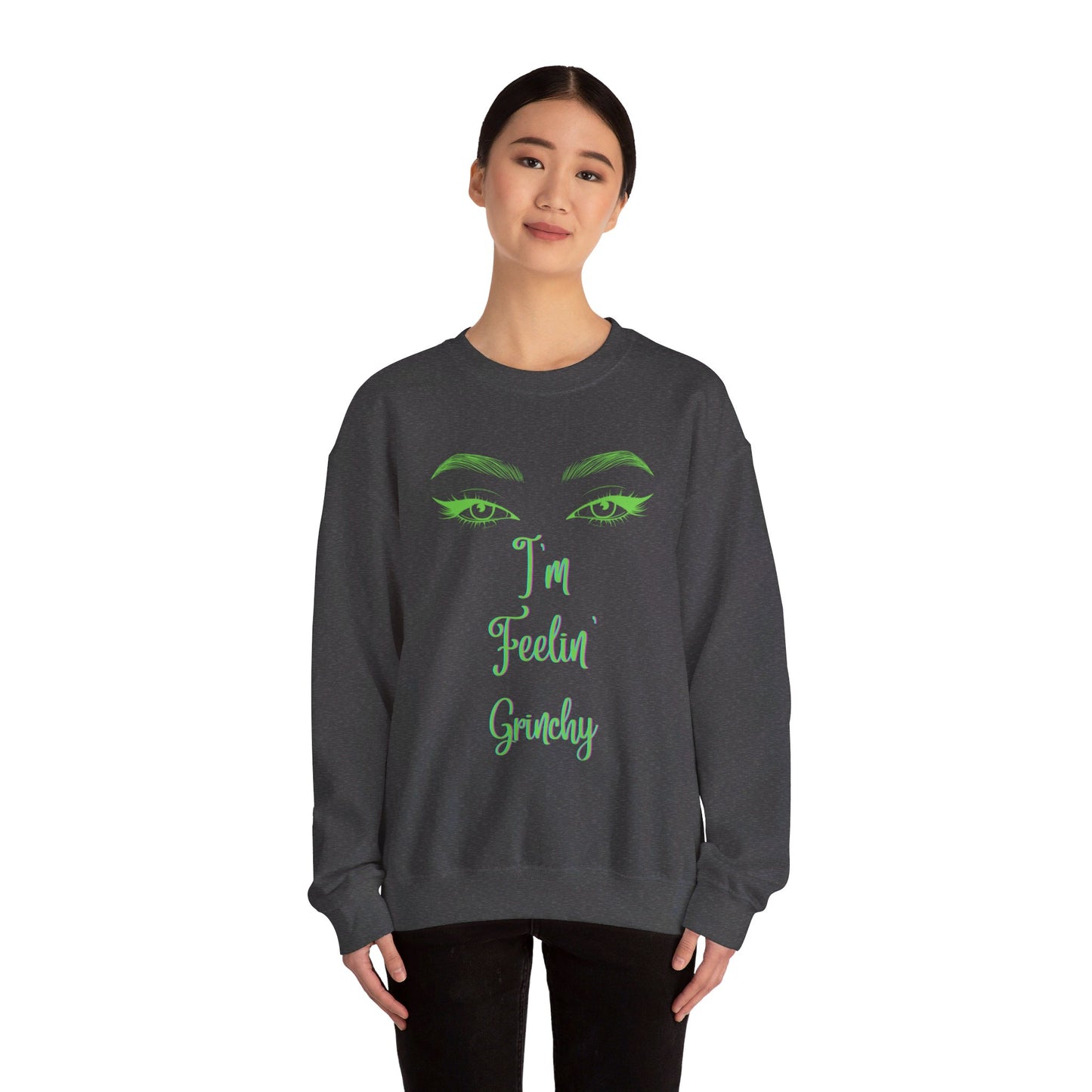 Feelin Grinchy Unisex Heavy Blend™ Crewneck Sweatshirt