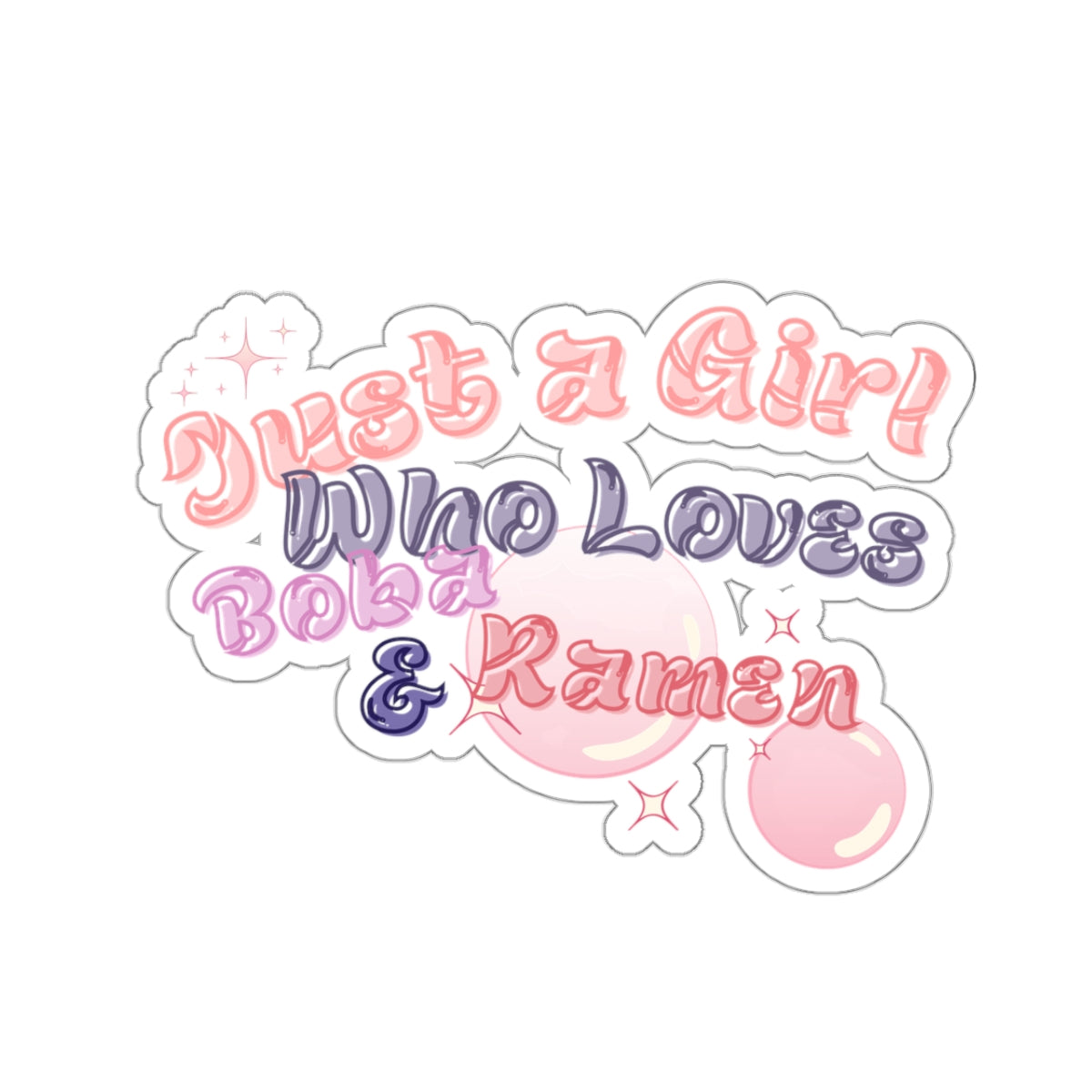 Boba Ramen Girl Stickers