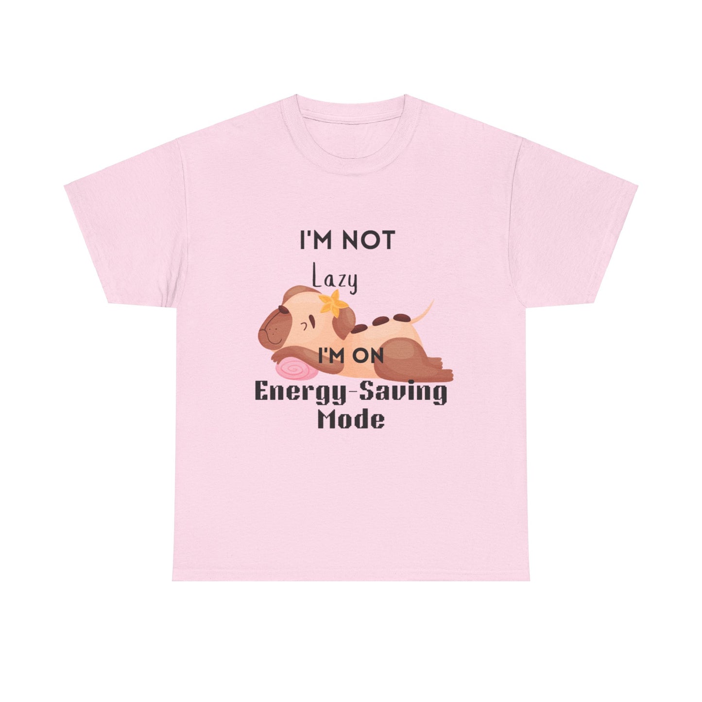 Energy Saving Unisex Heavy Cotton Tee, R & R Funny Dog Lover Shirt, Funny Dog Shirt, Dog Lover Gift, Puppy Graphic Tee