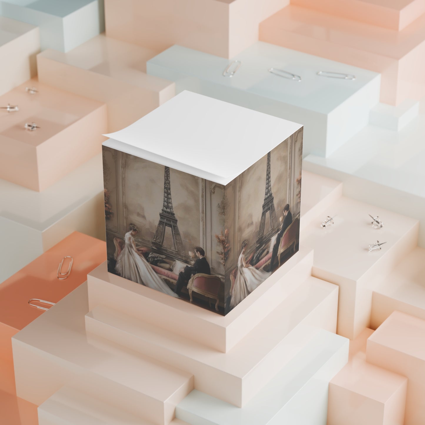 Wedding or Paris Note Cube