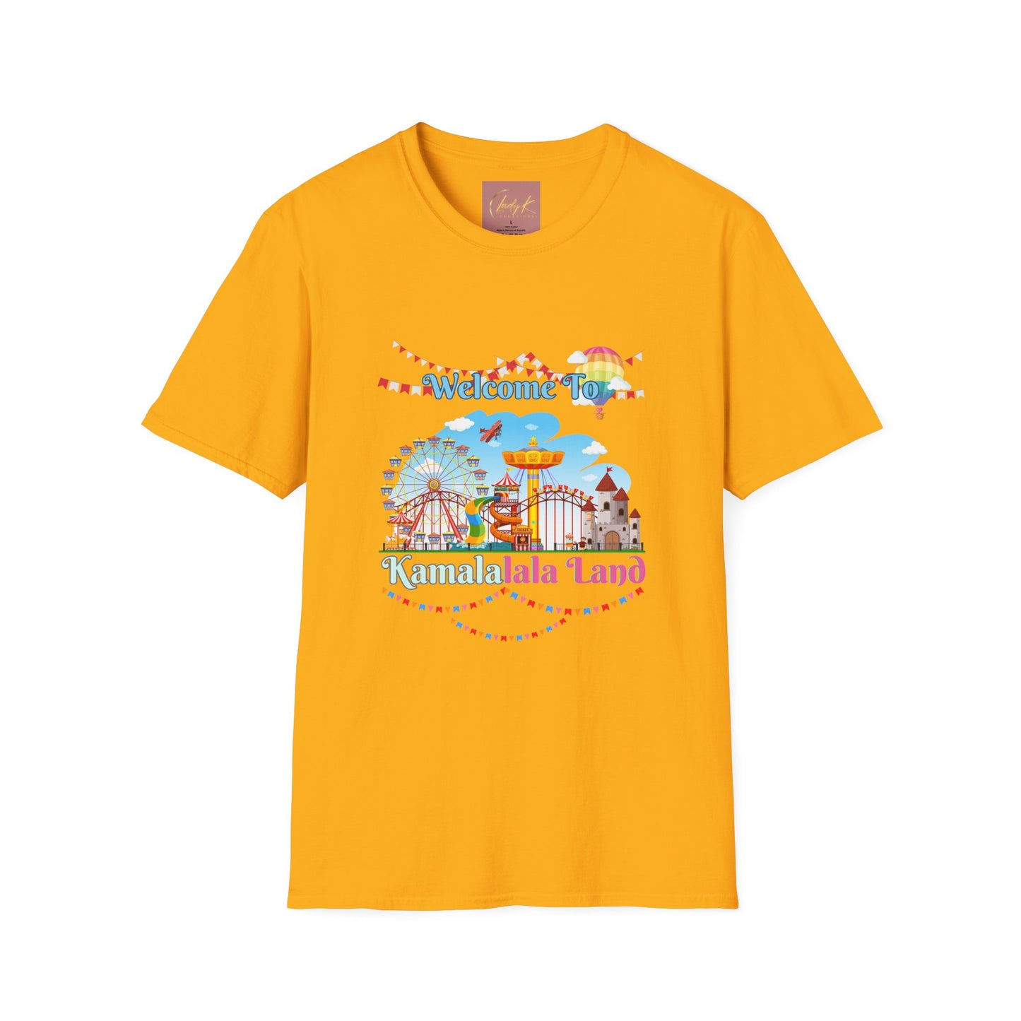 Kamala lalaland Unisex Soft-style T-shirt, Presidential Candidate Unisex Softstyle T-Shirt, Election 2024, Election Season, USA Politics, Equality Shirt