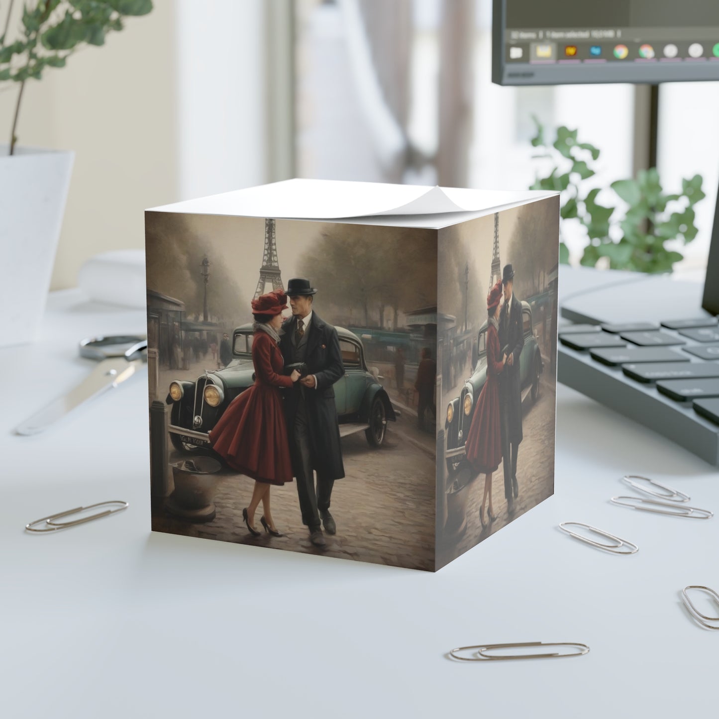 Paris Note Cube