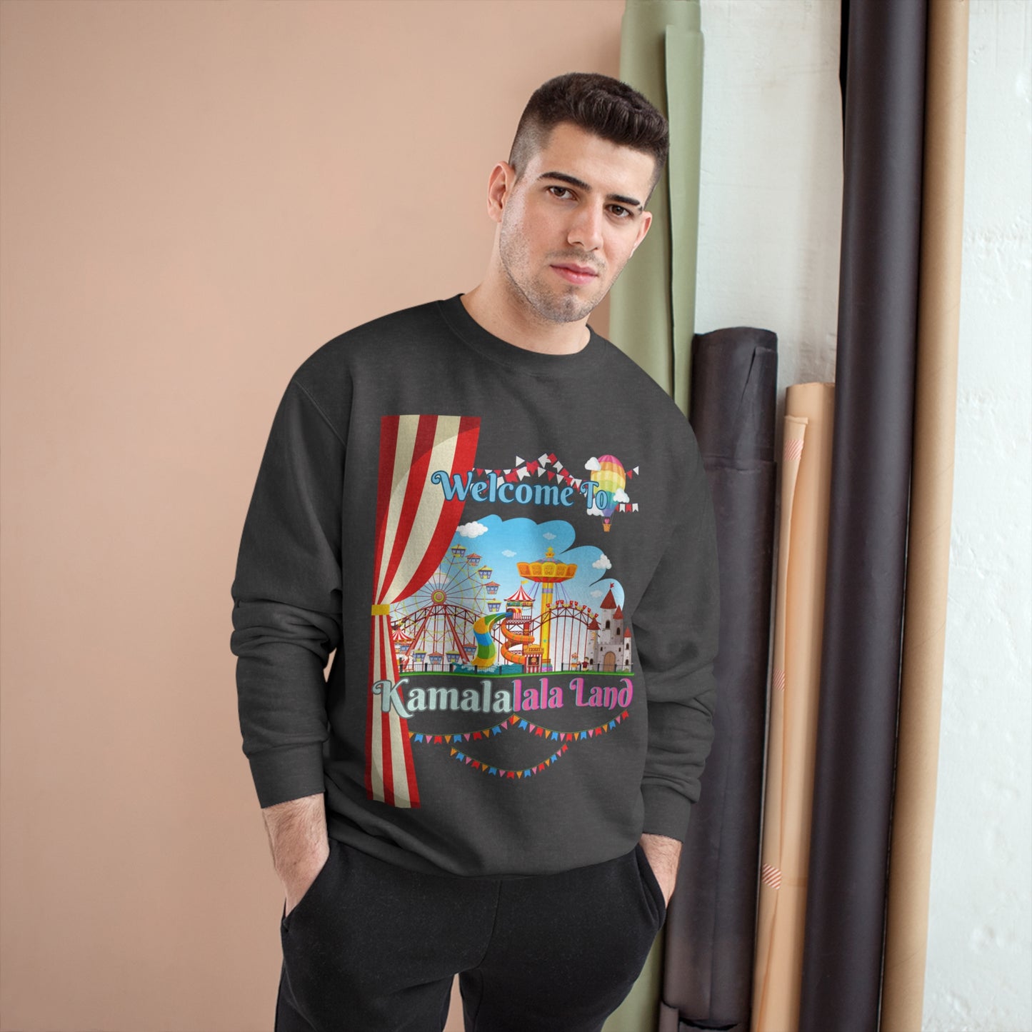 KamalaLaLa Land Champion Sweatshirt - Funny Political Election Gift for Him or Her