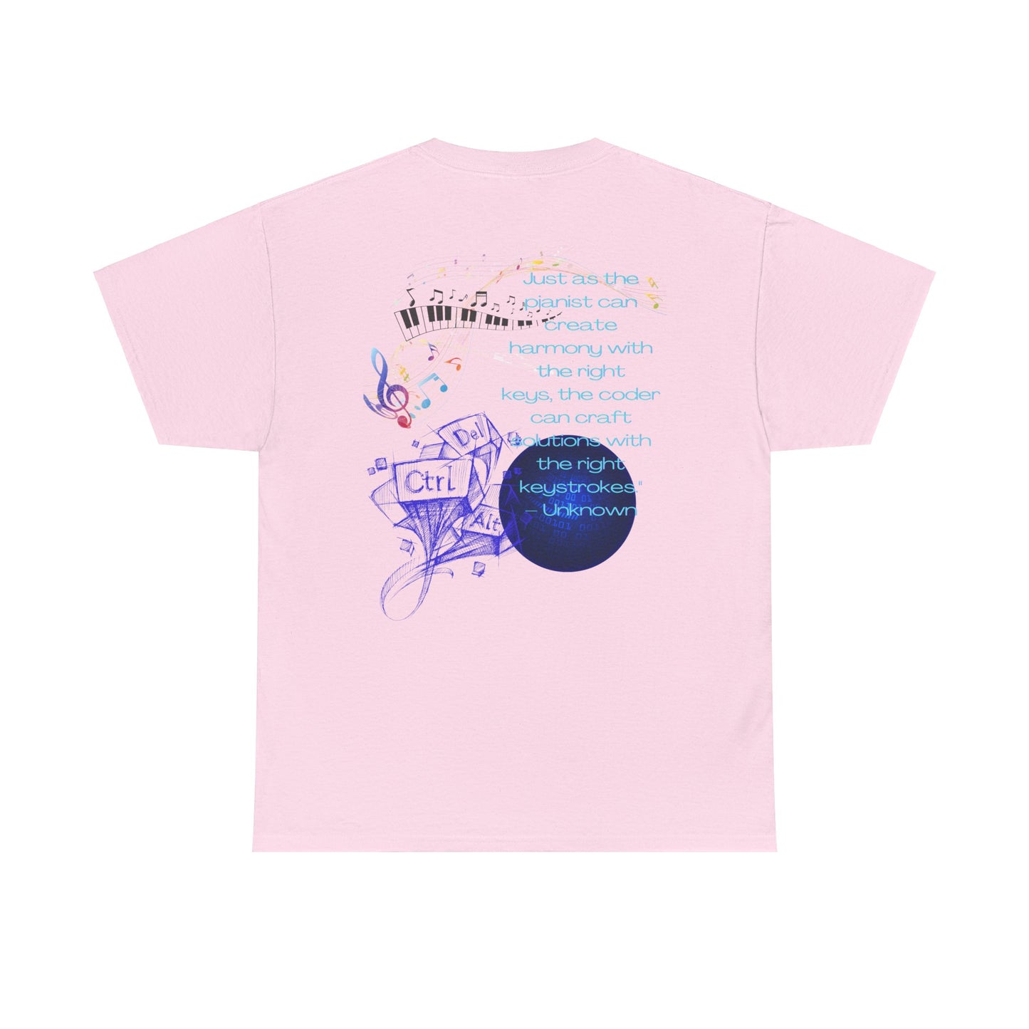The Right Keys Unisex Tee, Pianist and Coder Gift, Music and Tech Lover Shirt, Programmer and Musician Top, Keyboardist