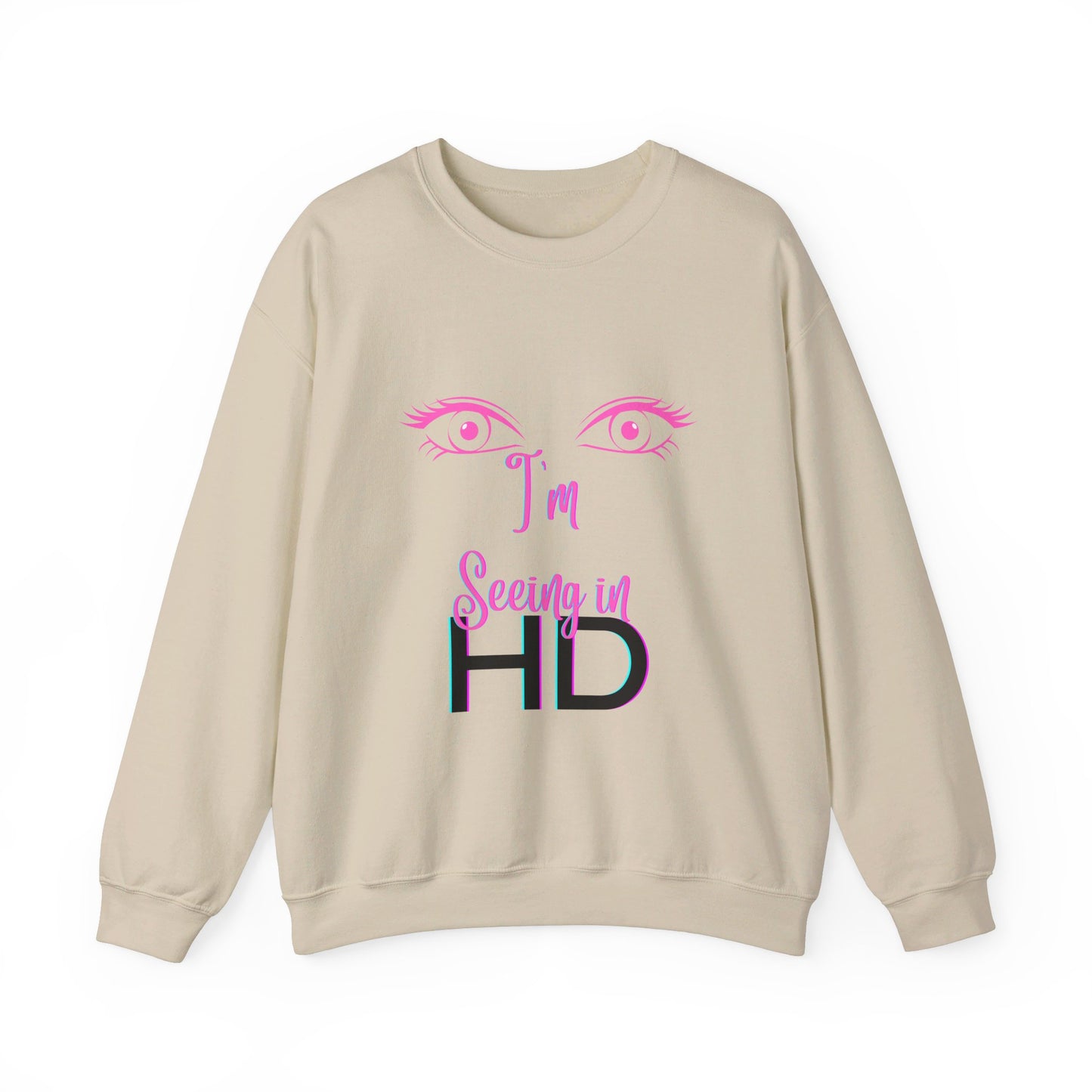 Seeing in HD Espresso Unisex Heavy Blend™ Crewneck Sweatshirt