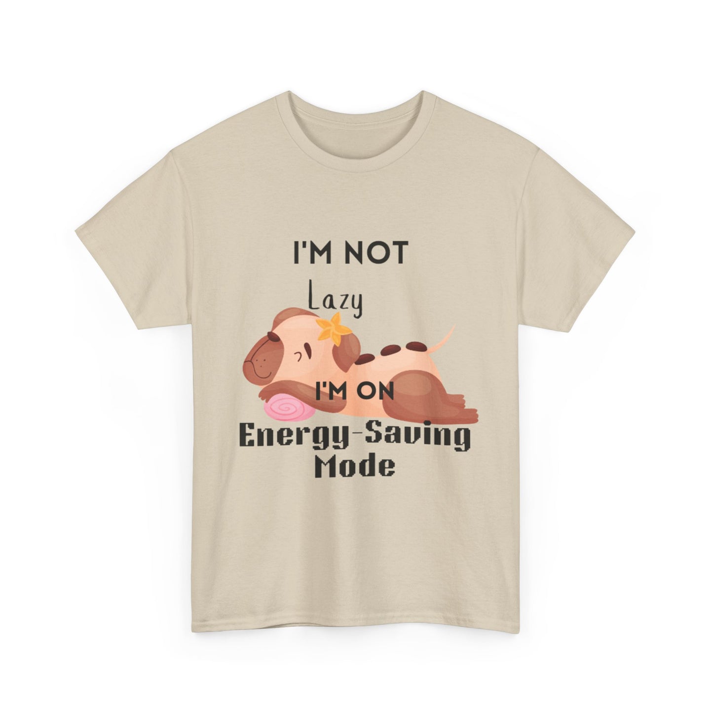 Energy Saving Unisex Heavy Cotton Tee, R & R Funny Dog Lover Shirt, Funny Dog Shirt, Dog Lover Gift, Puppy Graphic Tee