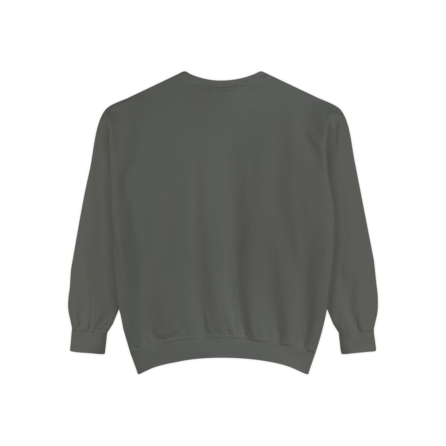 Web Halloween Favor Season Unisex Garment-Dyed Sweatshirt, Pinup Spider Woman, Fall Gothic Dark Academia