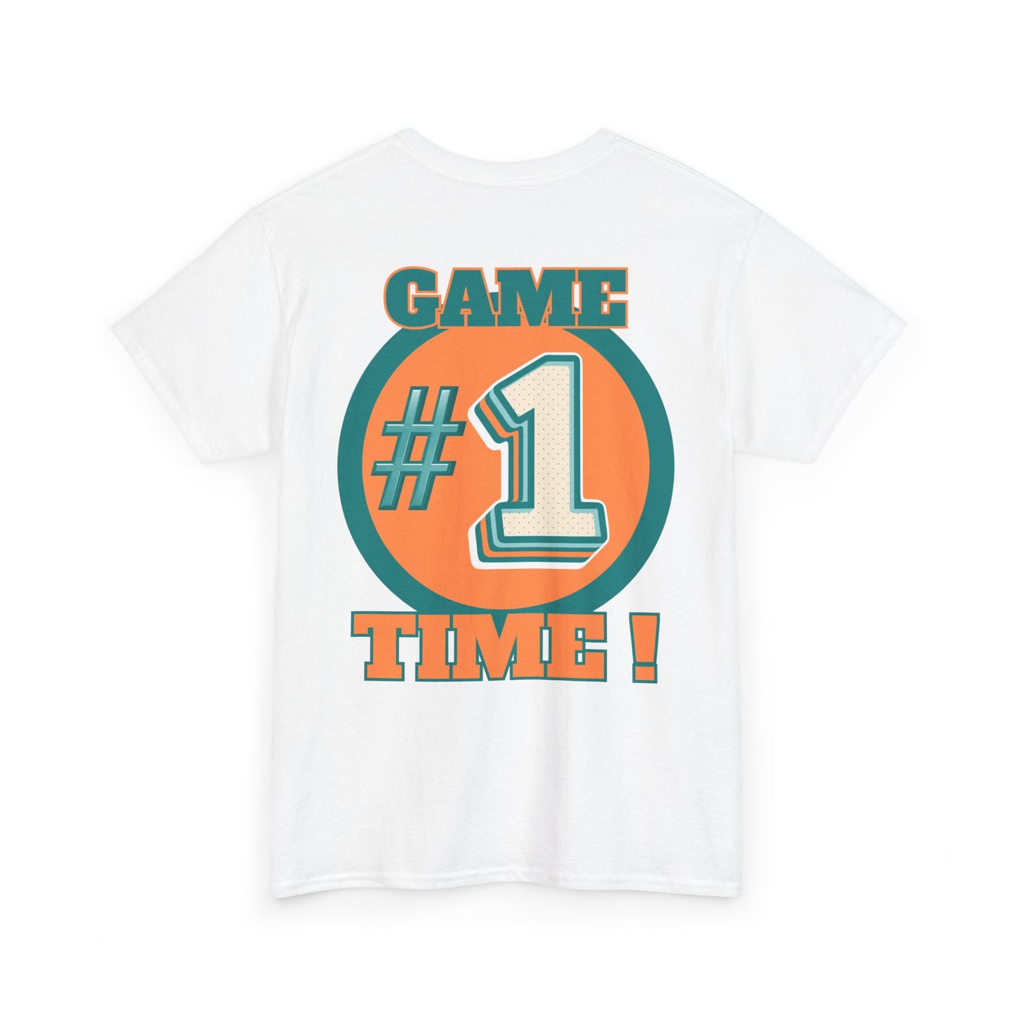 Miami Dolphins NFL Inspired Game Time Unisex Heavy Cotton Tee, Fantasy Football, Superbowl
