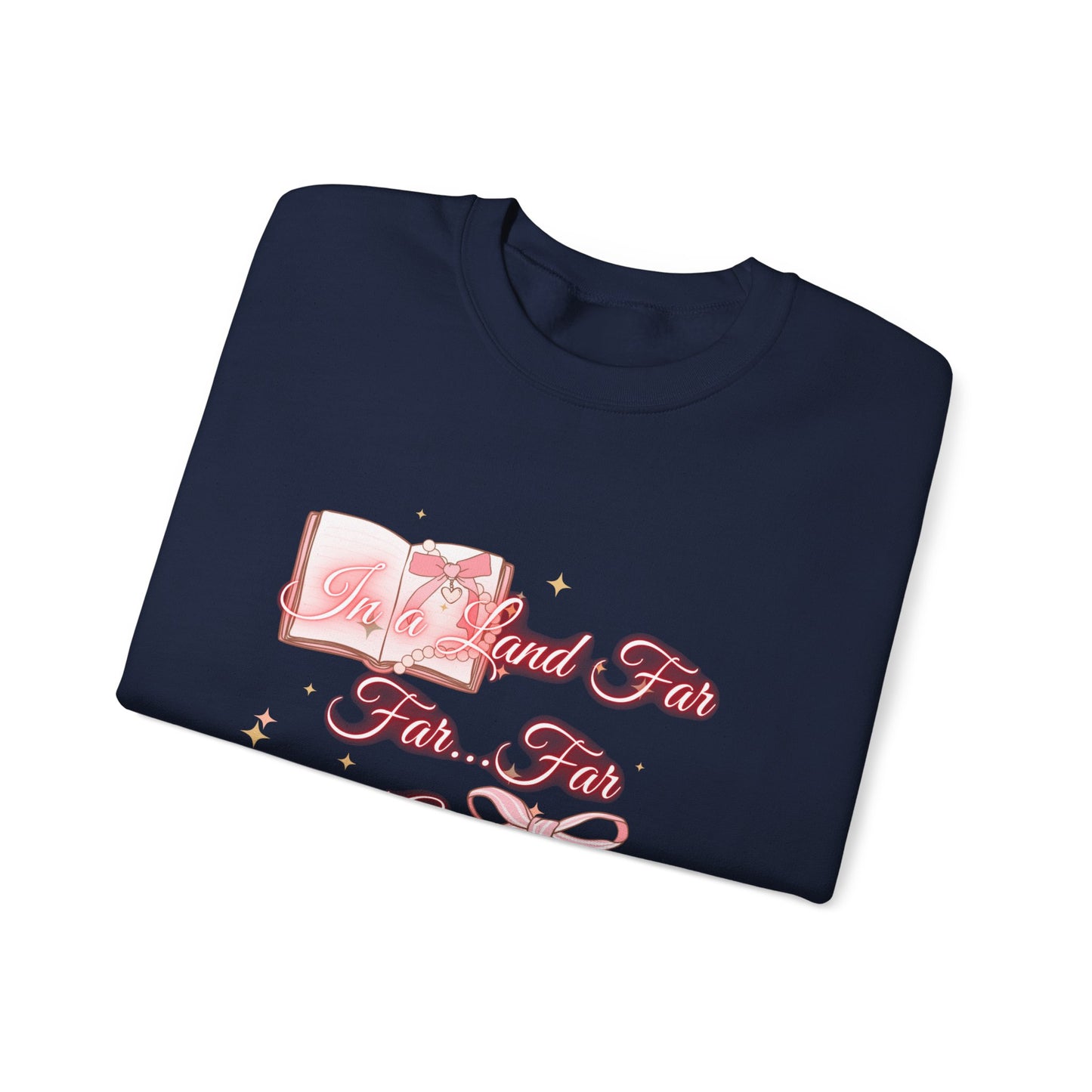 Far Away Fairytales Unisex Heavy Blend™ Crewneck Sweatshirt, Cozy Winter Wear, Fairytales Clothing, Storybook Fashion, Gift For Book Lovers