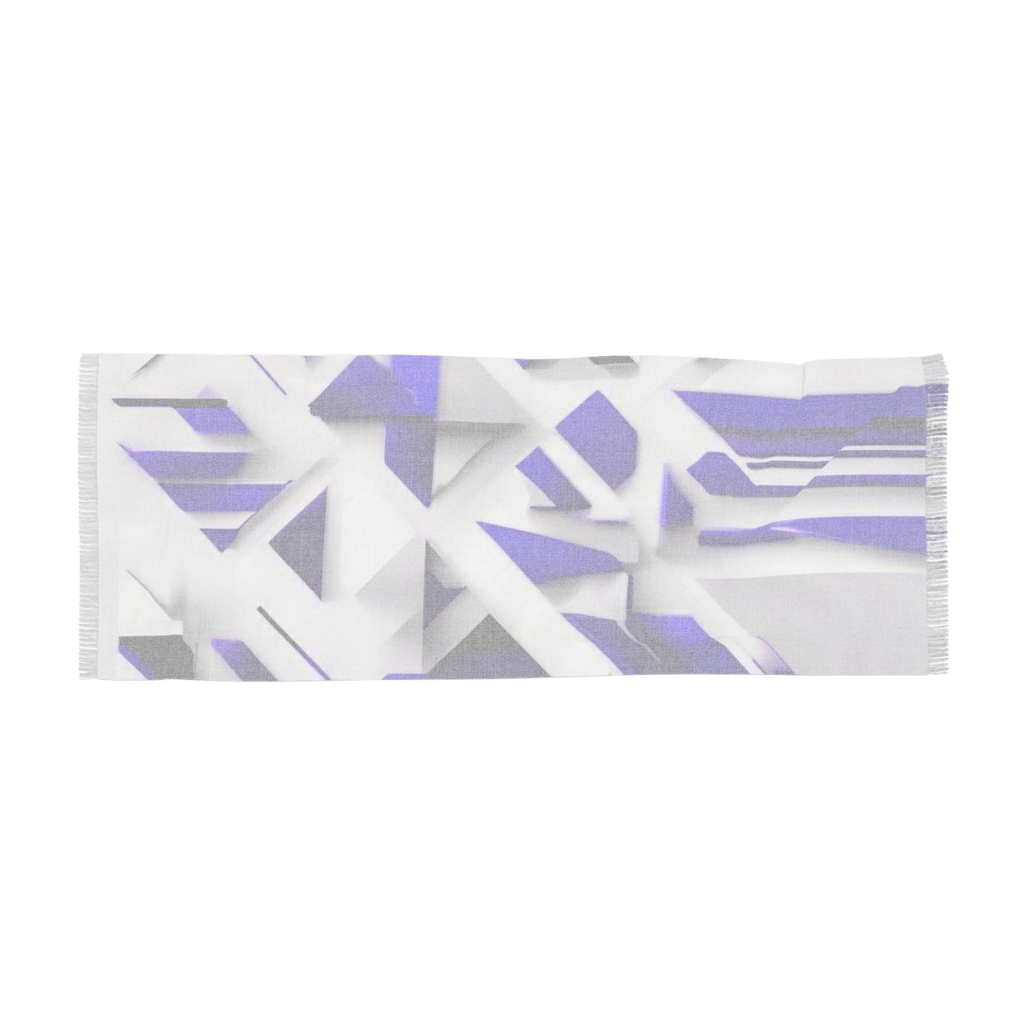 Blue Geometric Light Scarf, Abstract Aztec Women's