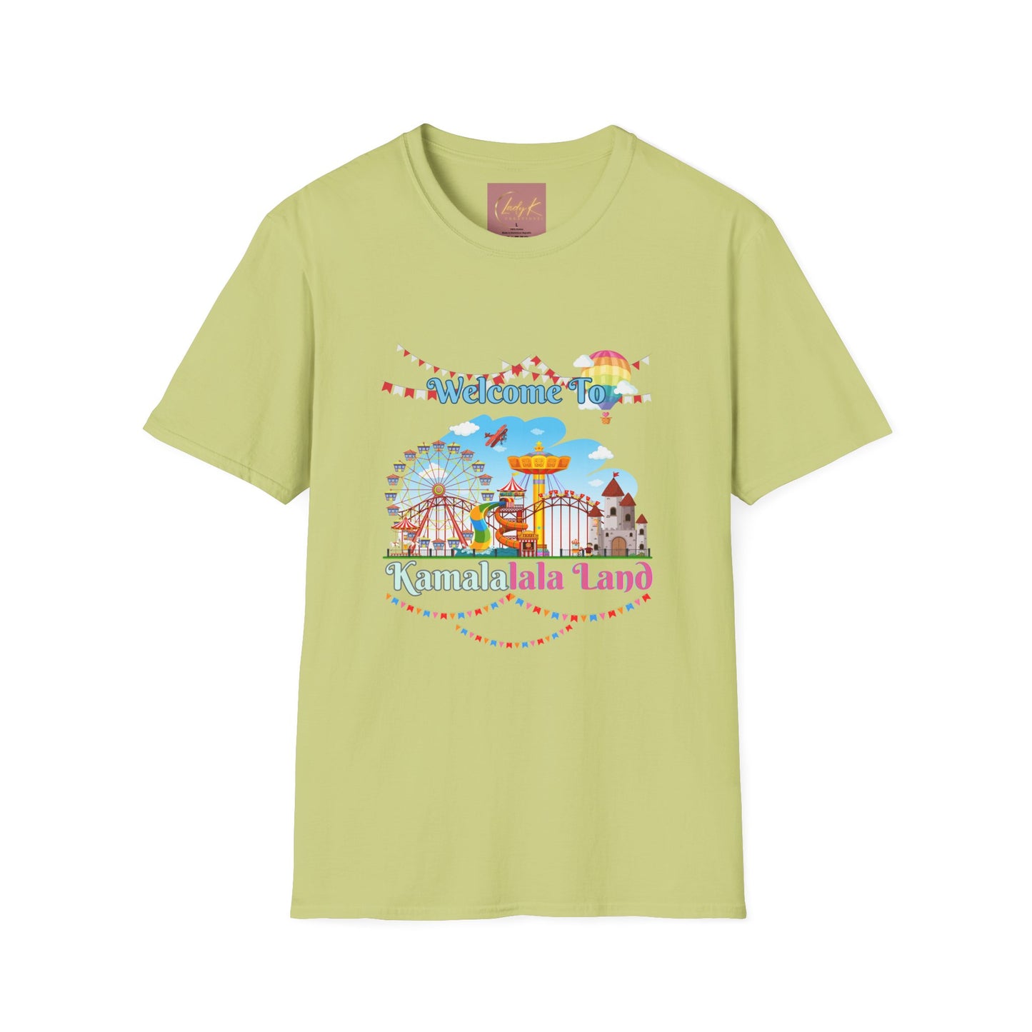 Kamala lalaland Unisex Soft-style T-shirt, Presidential Candidate Unisex Softstyle T-Shirt, Election 2024, Election Season, USA Politics, Equality Shirt