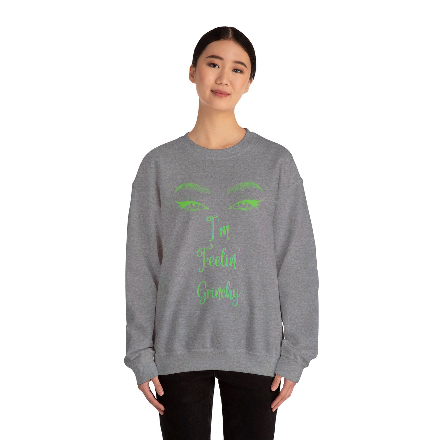 Feelin Grinchy Unisex Heavy Blend™ Crewneck Sweatshirt
