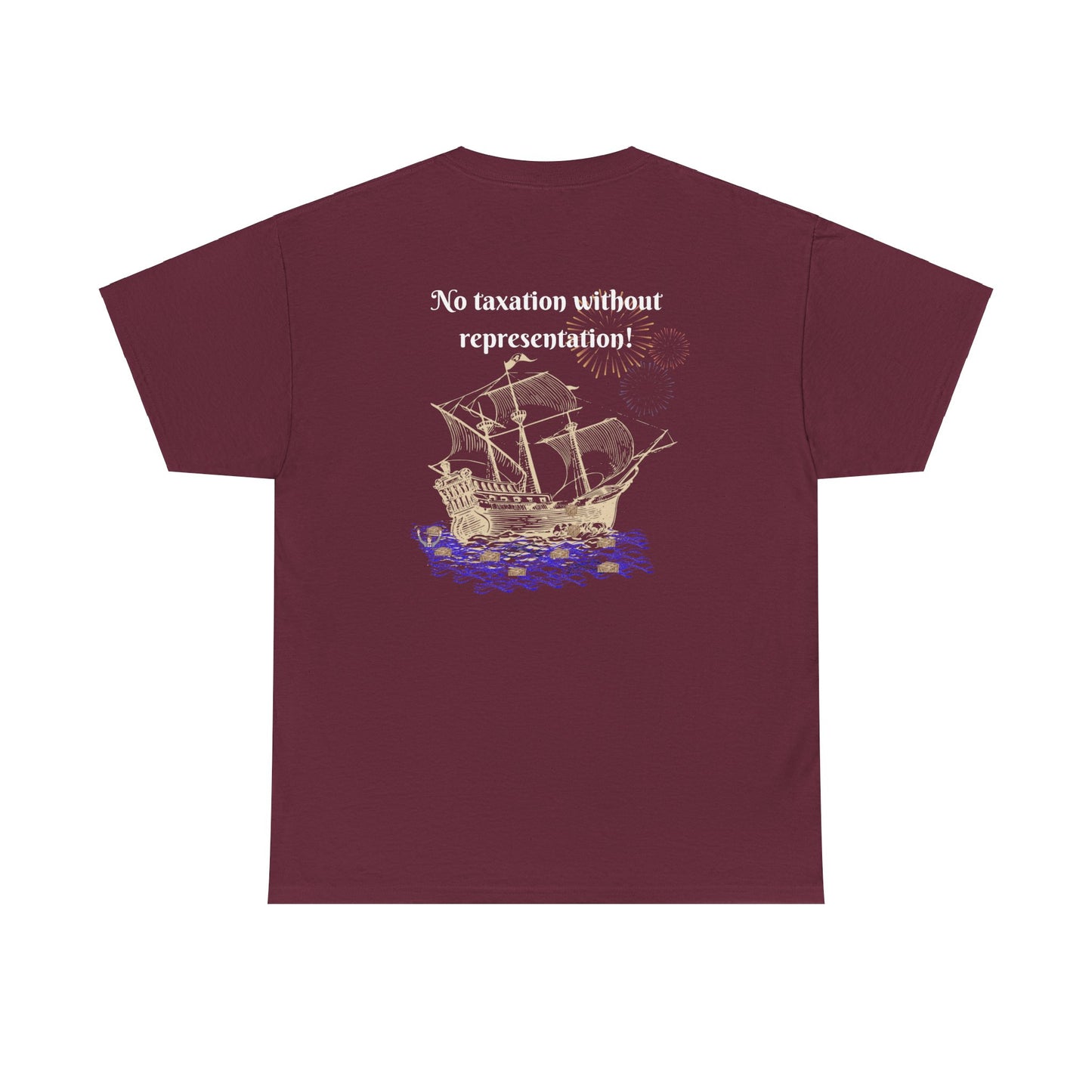 Coffee vs Tea and Liberty Unisex Shirt, Patriotic Celebration Apparel, Family Heavy Cotton Tee