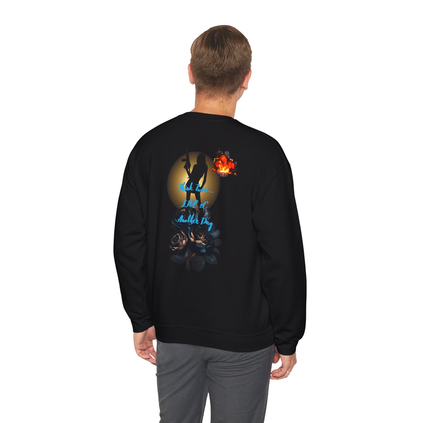 Pistol Whipped 2 Unisex Heavy Blend Crewneck Sweatshirt, Trendy Streetwear Fashion, Street Style, Graphic Sweatshirt, Streetwear Fashion