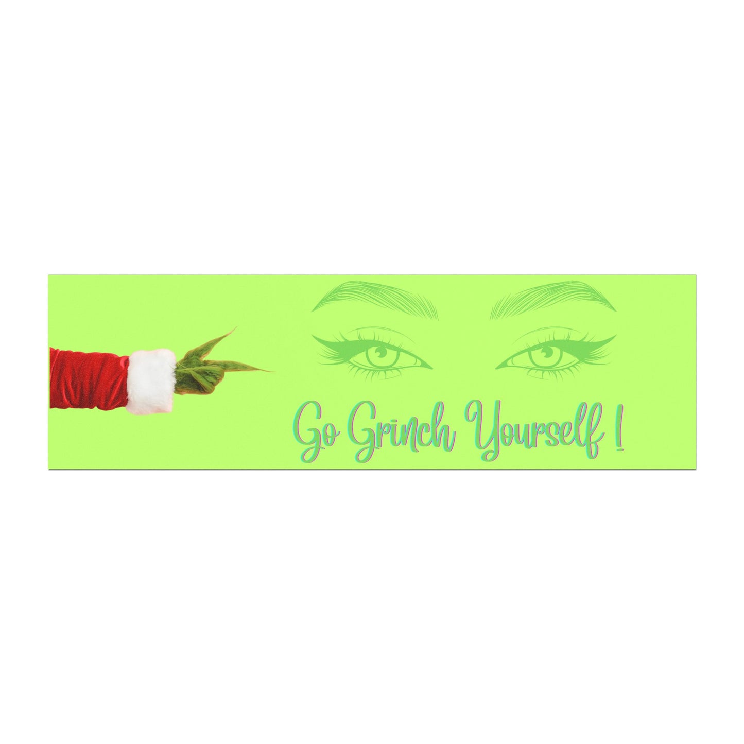 Funny Christmas Car Magnets - Go Grinch Yourself, Holiday Car Decor, Grinchy Xmas Car Magnet, Vehicle Accessories, Whimsical Gift for