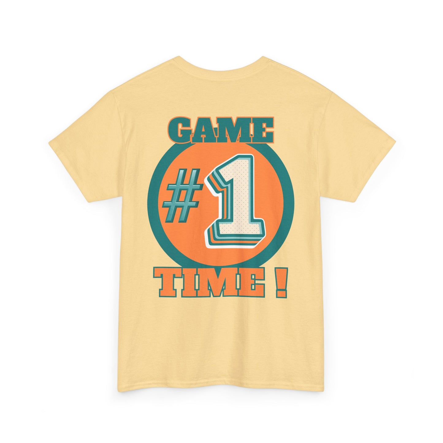 Miami Dolphins NFL Inspired Game Time Unisex Heavy Cotton Tee, Fantasy Football, Superbowl