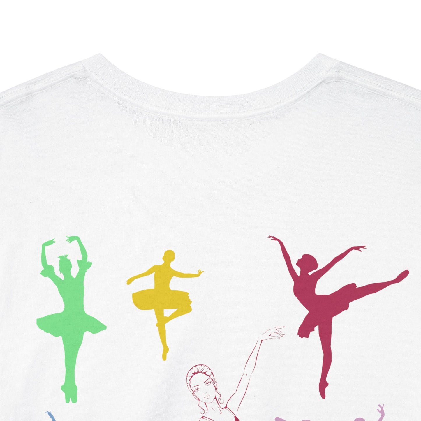 Dance First Think Later Unisex Ballet Heavy Cotton Tee, Ballet T-shirt, Dance Apparel, Ballet Lover Gift, Dance Studio Clothing