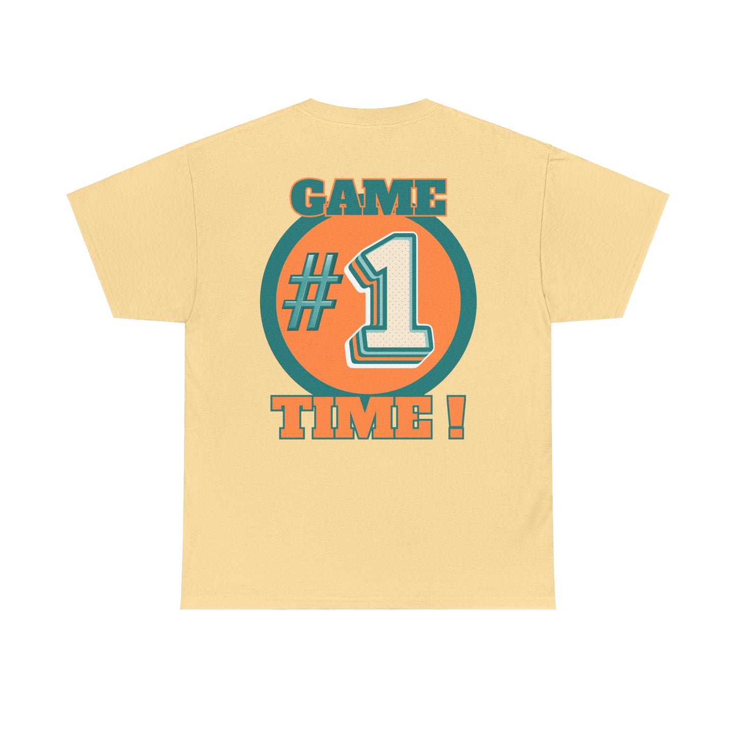 Miami Dolphins NFL Inspired Game Time Unisex Heavy Cotton Tee, Fantasy Football, Superbowl