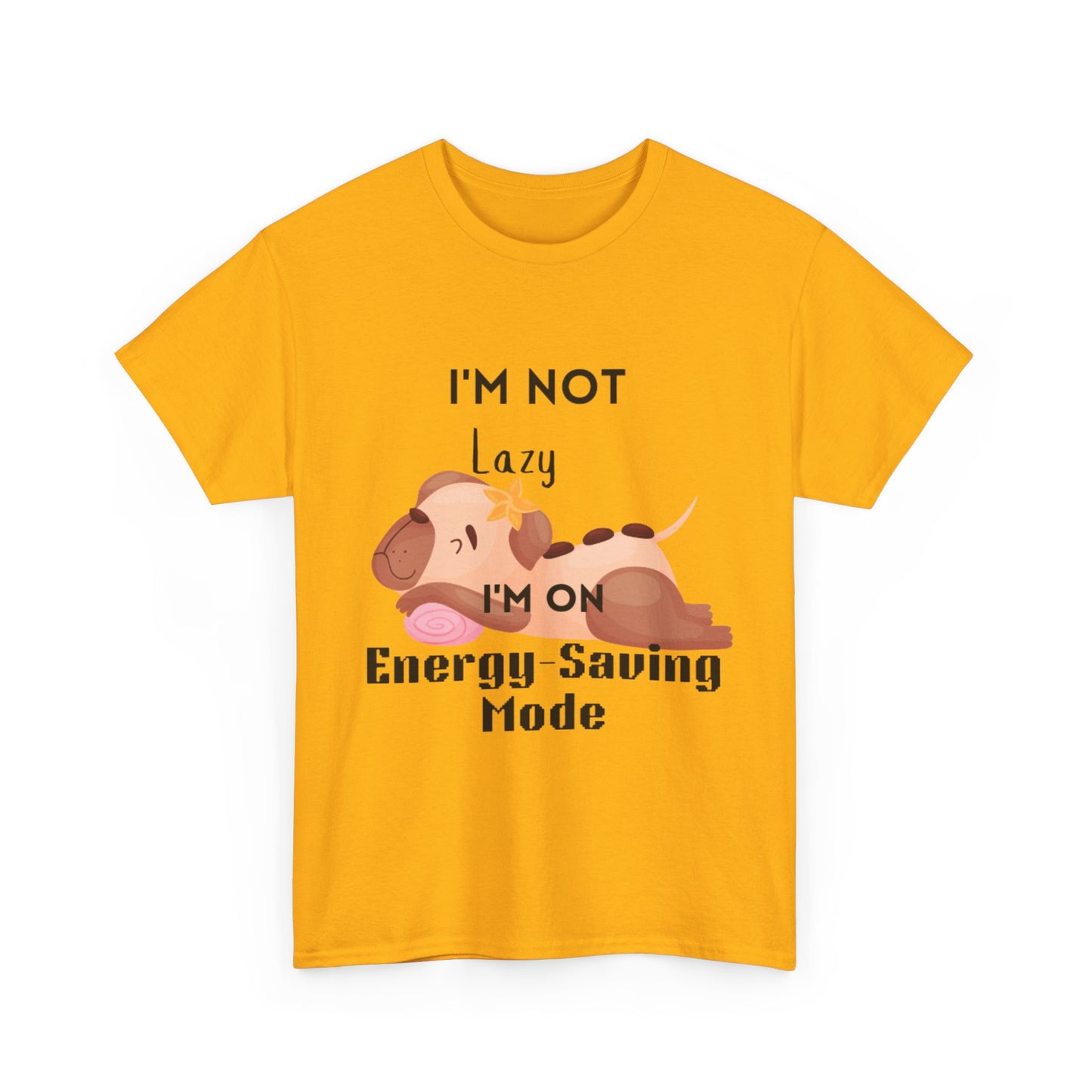 Energy Saving Unisex Heavy Cotton Tee, R & R Funny Dog Lover Shirt, Funny Dog Shirt, Dog Lover Gift, Puppy Graphic Tee