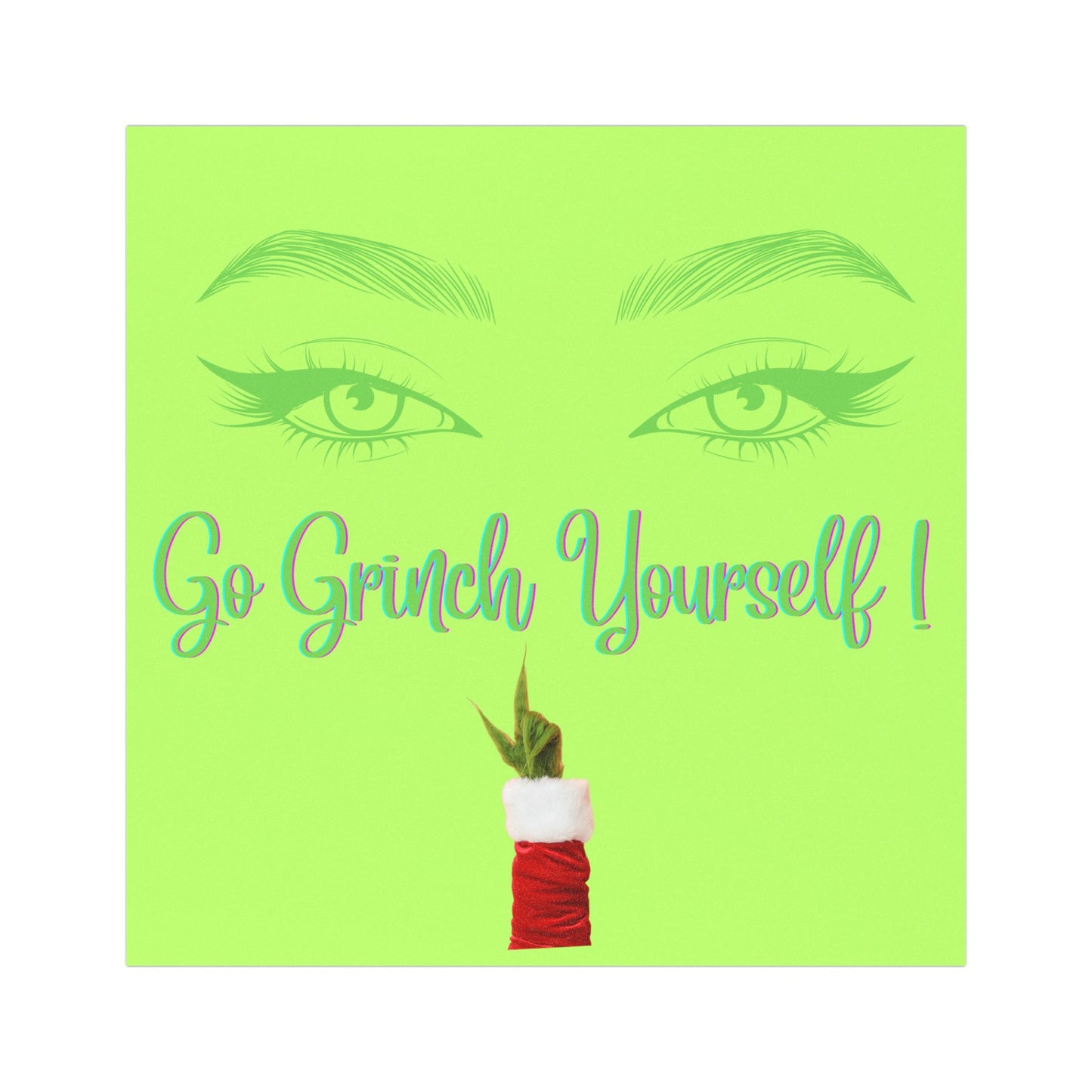 Funny Christmas Car Magnets - Go Grinch Yourself, Holiday Car Decor, Grinchy Xmas Car Magnet, Vehicle Accessories, Whimsical Gift for