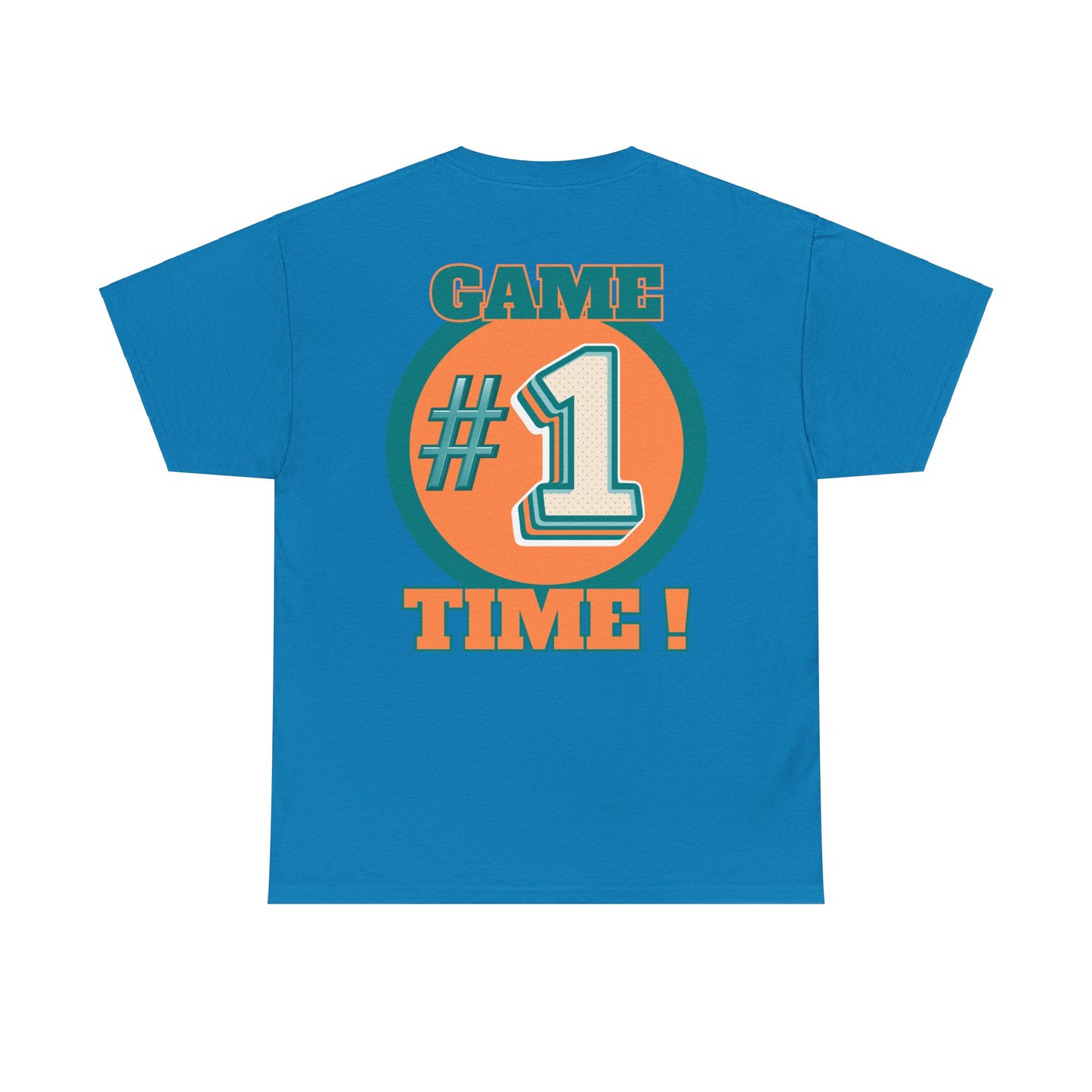 Miami Dolphins NFL Inspired Game Time Unisex Heavy Cotton Tee, Fantasy Football, Superbowl