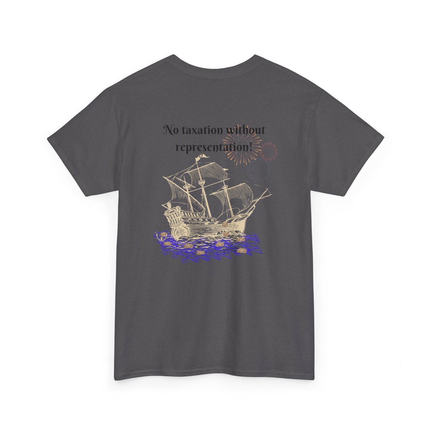 Coffee vs Tea and Liberty Unisex Shirt, Patriotic Celebration Apparel, Family Heavy Cotton Tee