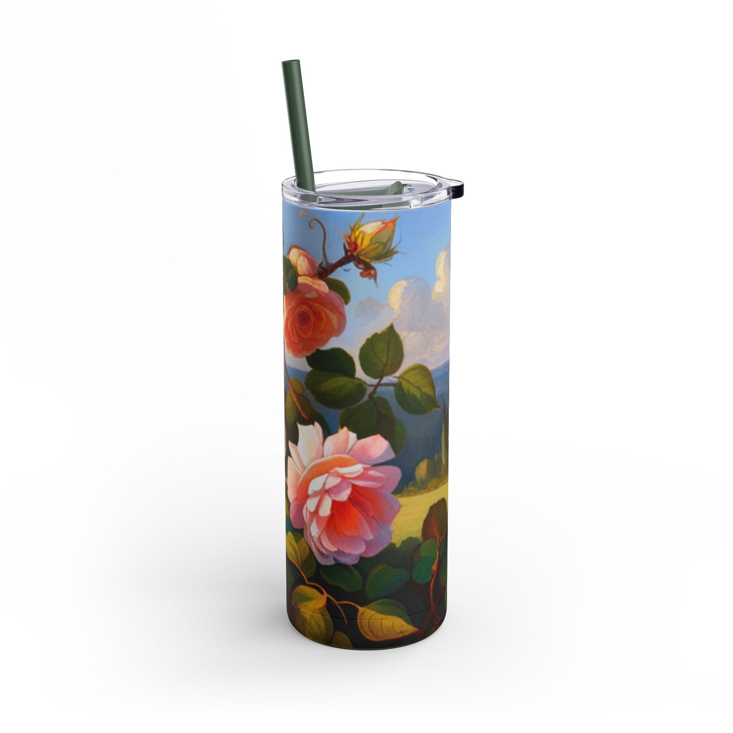Tumbler - Scenery of Roses Maars Maker Skinny Matte Tumbler, 20oz