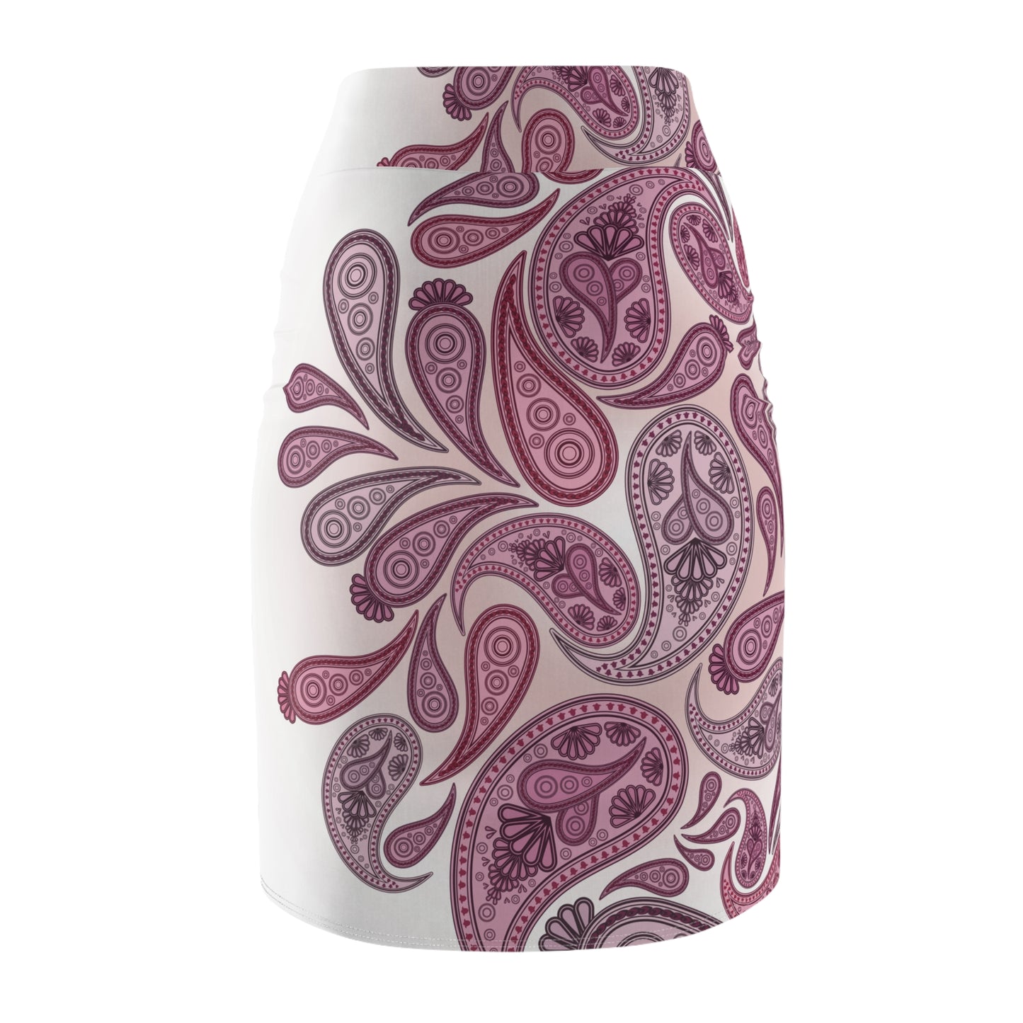 Generic Brand Purple Paisley Women's Pencil Skirt Size XS, Sm, M, Lg. XL, 2XL