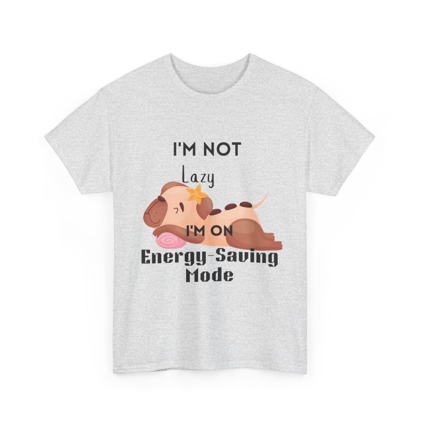 Energy Saving Unisex Heavy Cotton Tee, R & R Funny Dog Lover Shirt, Funny Dog Shirt, Dog Lover Gift, Puppy Graphic Tee