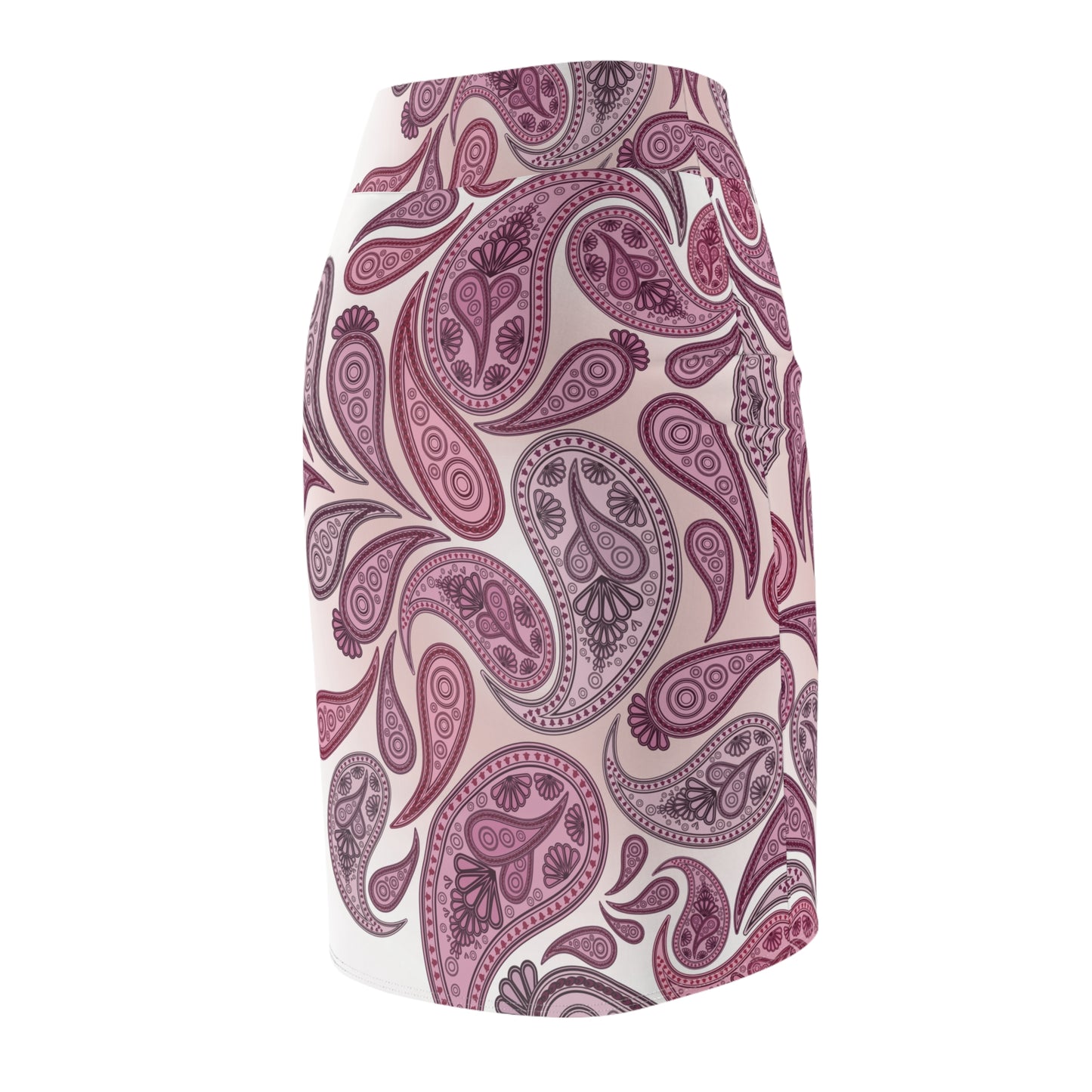 Generic Brand Purple Paisley Women's Pencil Skirt Size XS, Sm, M, Lg. XL, 2XL