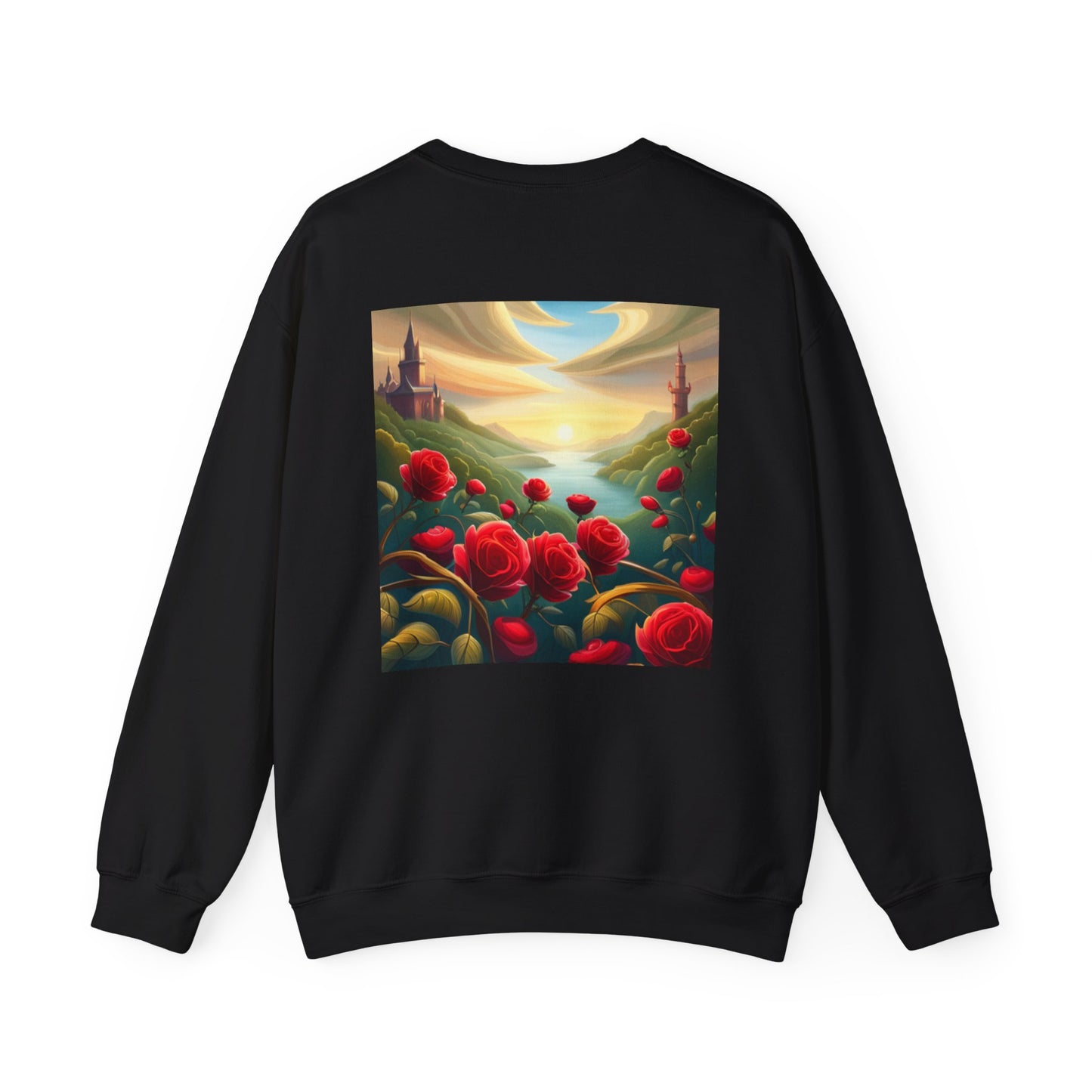 Far Away Fairytales Unisex Heavy Blend™ Crewneck Sweatshirt, Cozy Winter Wear, Fairytales Clothing, Storybook Fashion, Gift For Book Lovers