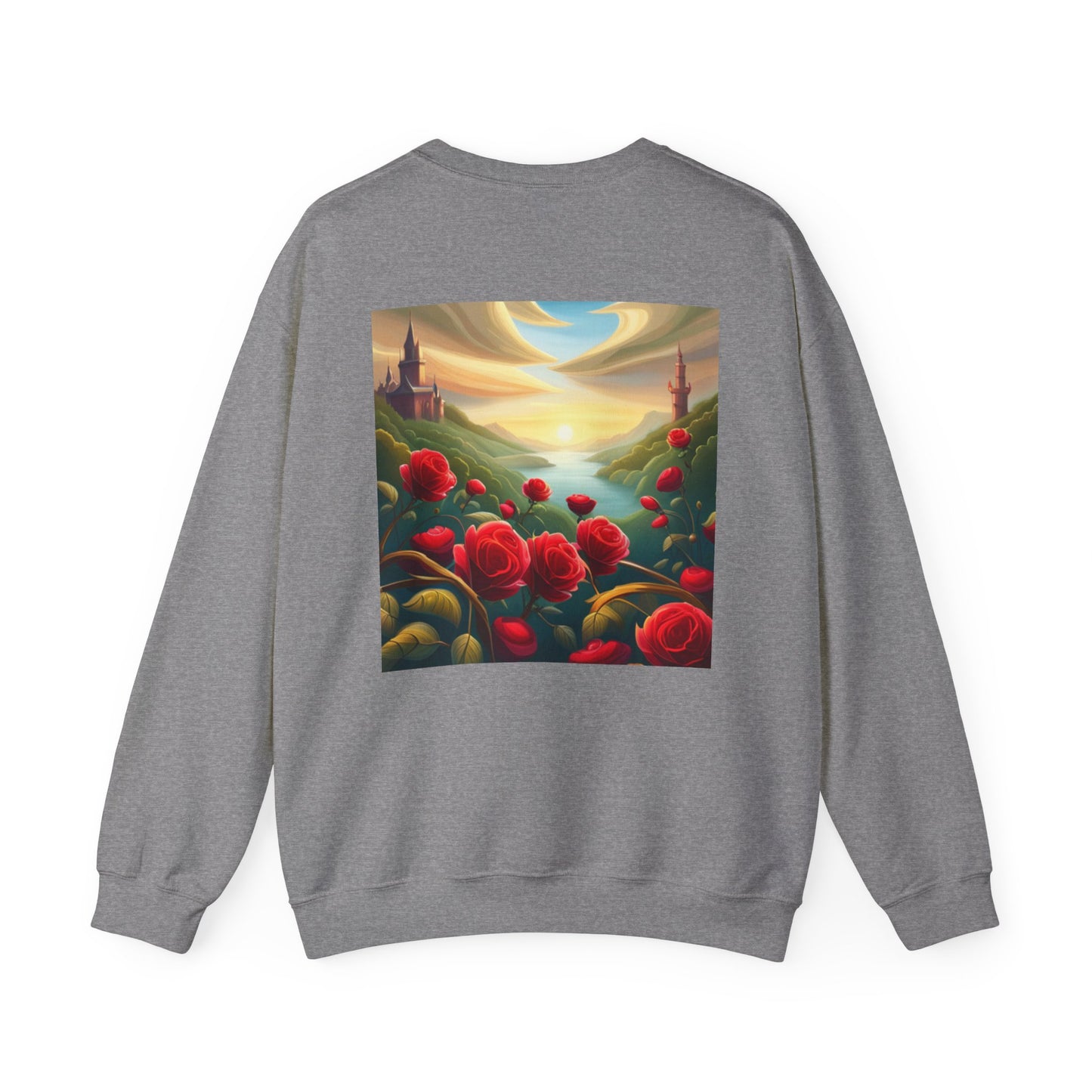 Far Away Fairytales Unisex Heavy Blend™ Crewneck Sweatshirt, Cozy Winter Wear, Fairytales Clothing, Storybook Fashion, Gift For Book Lovers