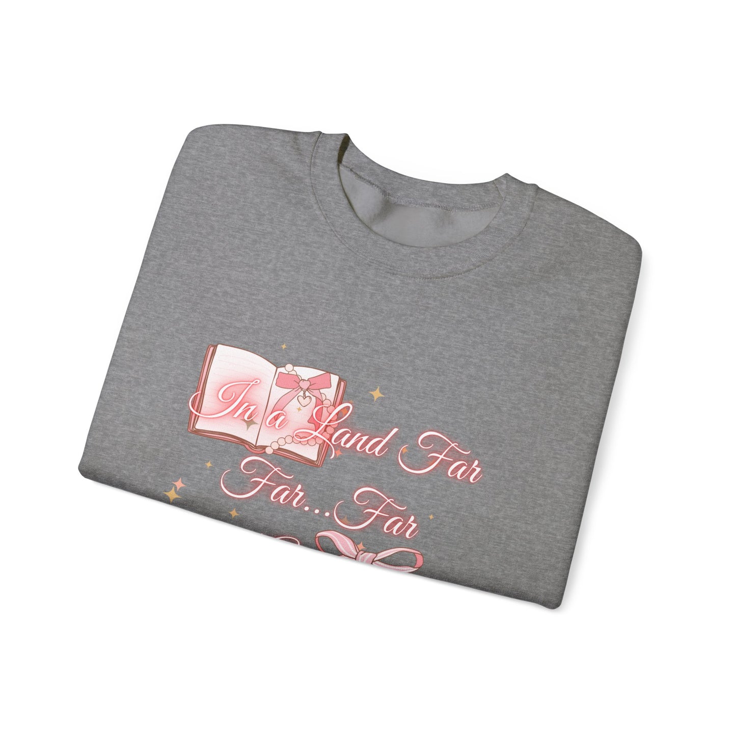 Far Away Fairytales Unisex Heavy Blend™ Crewneck Sweatshirt, Cozy Winter Wear, Fairytales Clothing, Storybook Fashion, Gift For Book Lovers