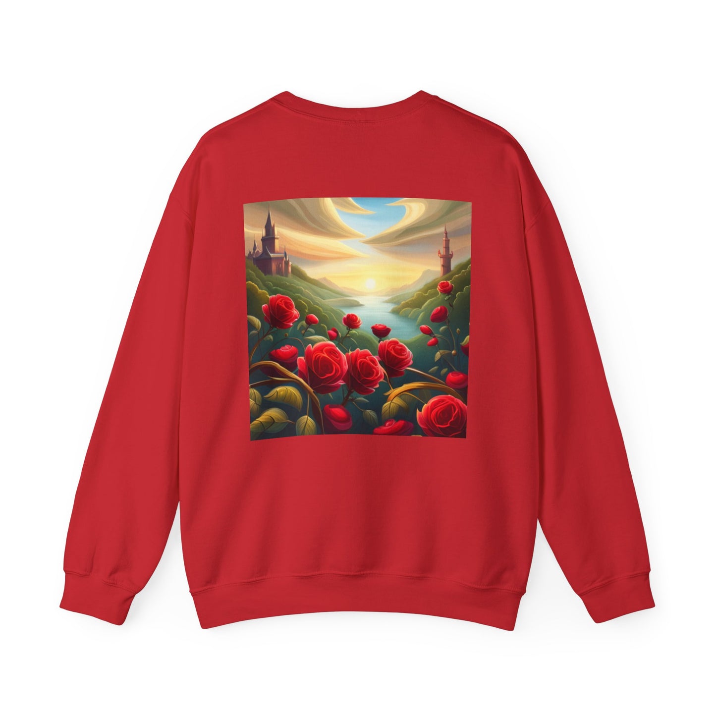 Far Away Fairytales Unisex Heavy Blend™ Crewneck Sweatshirt, Cozy Winter Wear, Fairytales Clothing, Storybook Fashion, Gift For Book Lovers