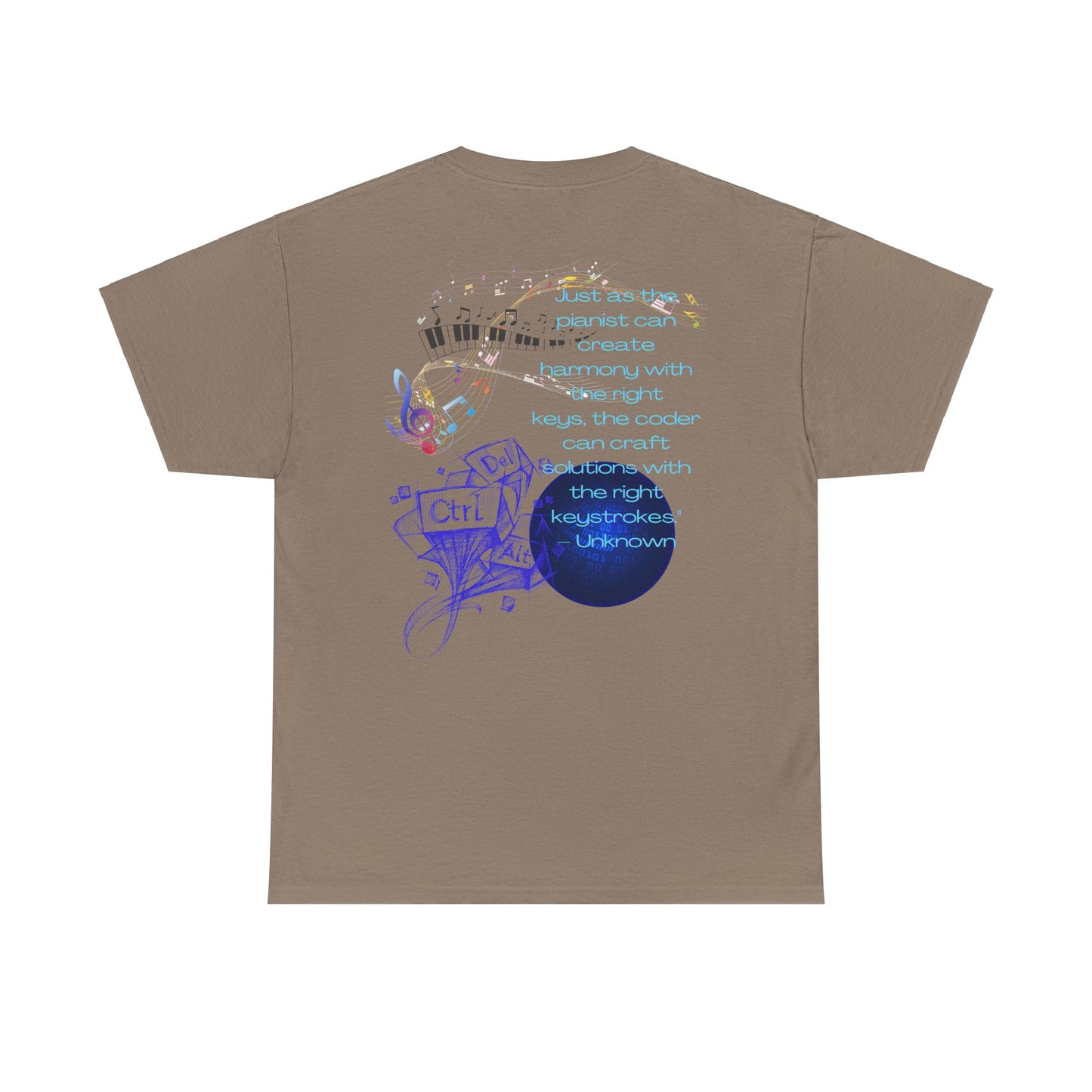 The Right Keys Unisex Tee, Pianist and Coder Gift, Music and Tech Lover Shirt, Programmer and Musician Top, Keyboardist