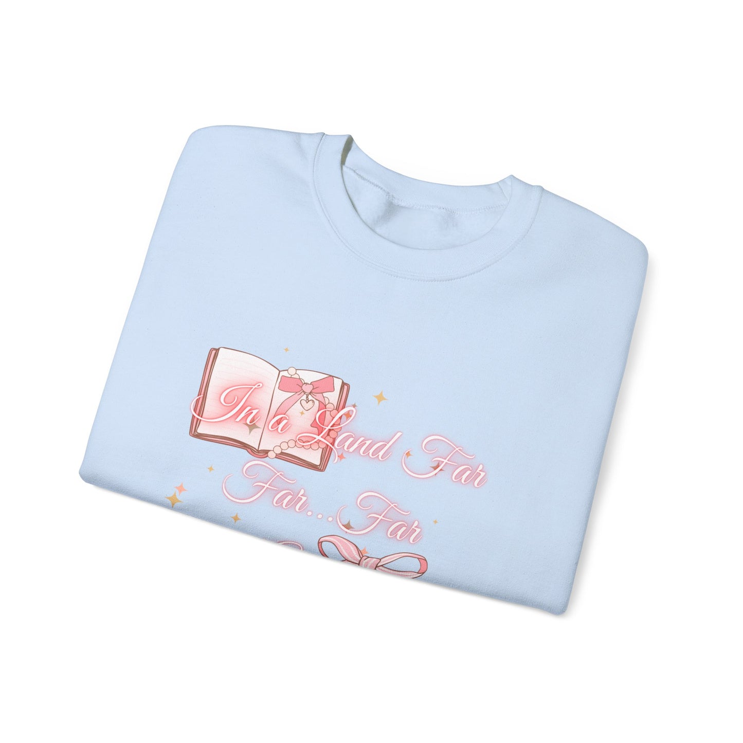 Far Away Fairytales Unisex Heavy Blend™ Crewneck Sweatshirt, Cozy Winter Wear, Fairytales Clothing, Storybook Fashion, Gift For Book Lovers