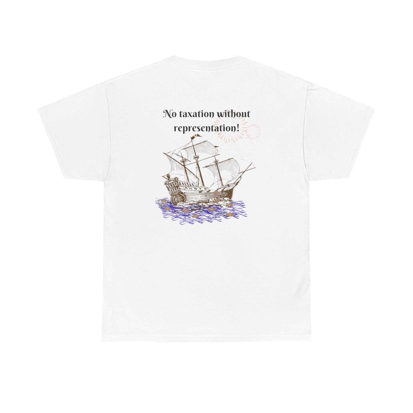 Coffee vs Tea and Liberty Unisex Shirt, Patriotic Celebration Apparel, Family Heavy Cotton Tee