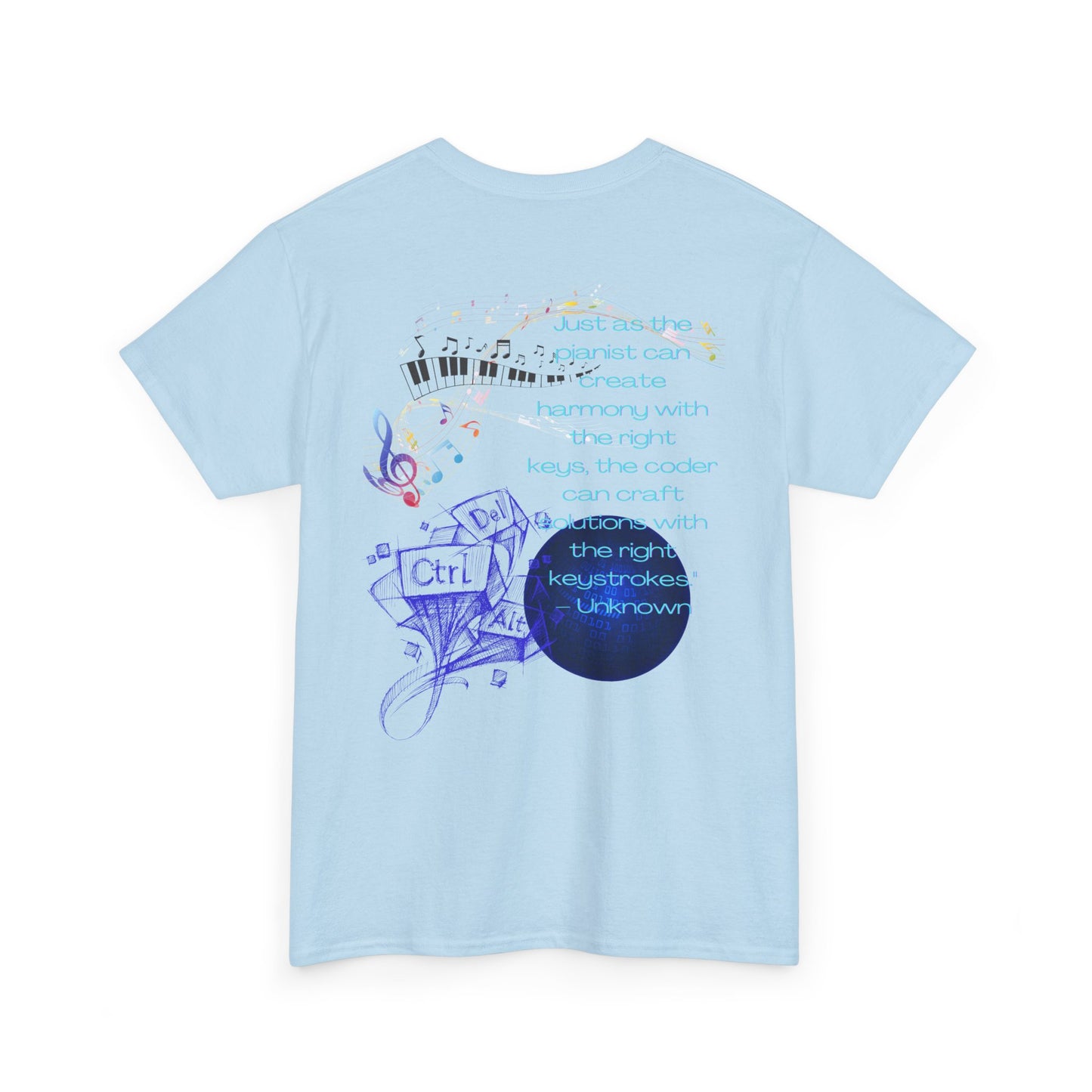The Right Keys Unisex Tee, Pianist and Coder Gift, Music and Tech Lover Shirt, Programmer and Musician Top, Keyboardist