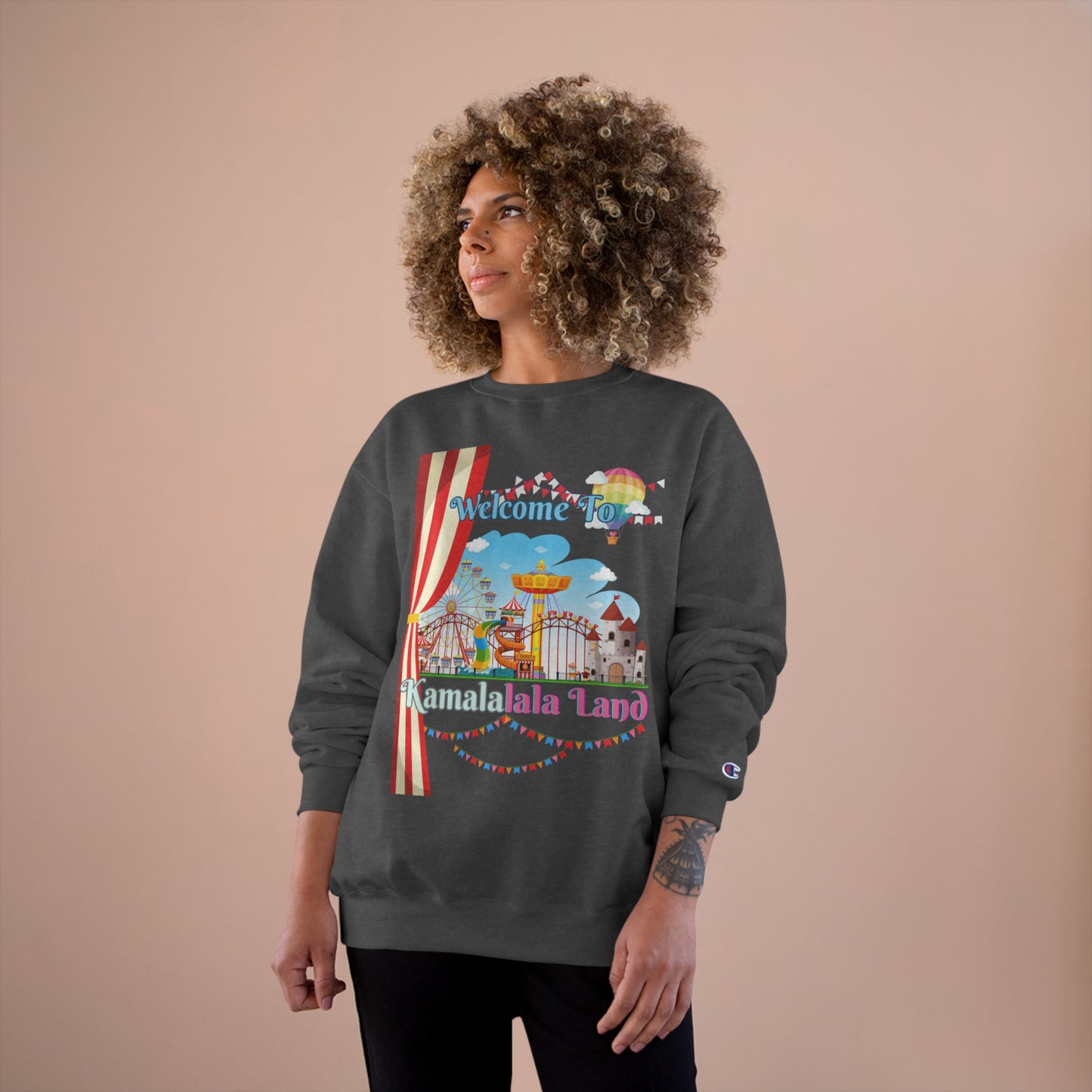 KamalaLaLa Land Champion Sweatshirt - Funny Political Election Gift for Him or Her