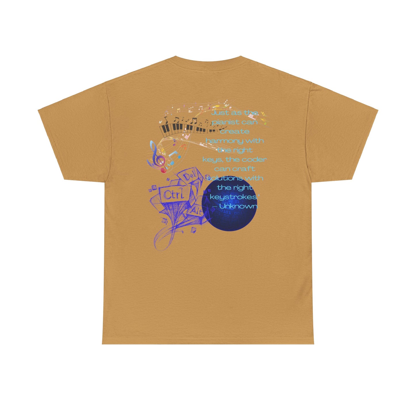 The Right Keys Unisex Tee, Pianist and Coder Gift, Music and Tech Lover Shirt, Programmer and Musician Top, Keyboardist
