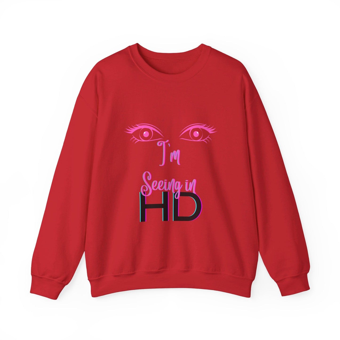 Seeing in HD Espresso Unisex Heavy Blend™ Crewneck Sweatshirt