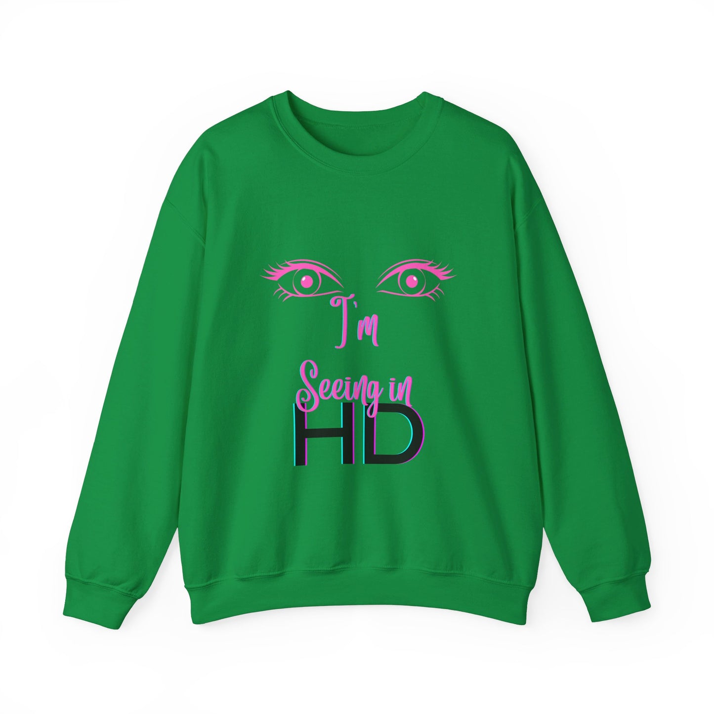 Seeing in HD Espresso Unisex Heavy Blend™ Crewneck Sweatshirt