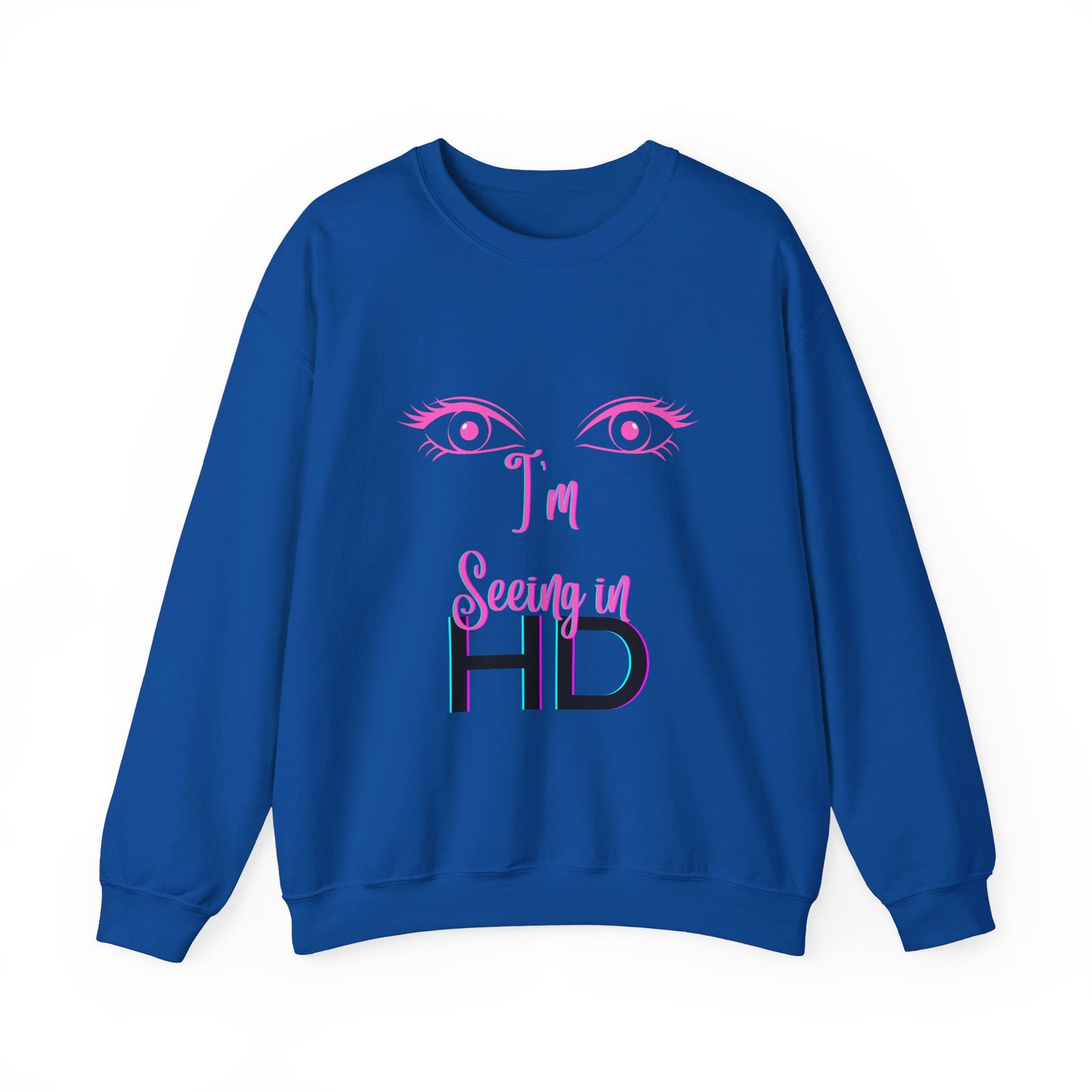 Seeing in HD Espresso Unisex Heavy Blend™ Crewneck Sweatshirt